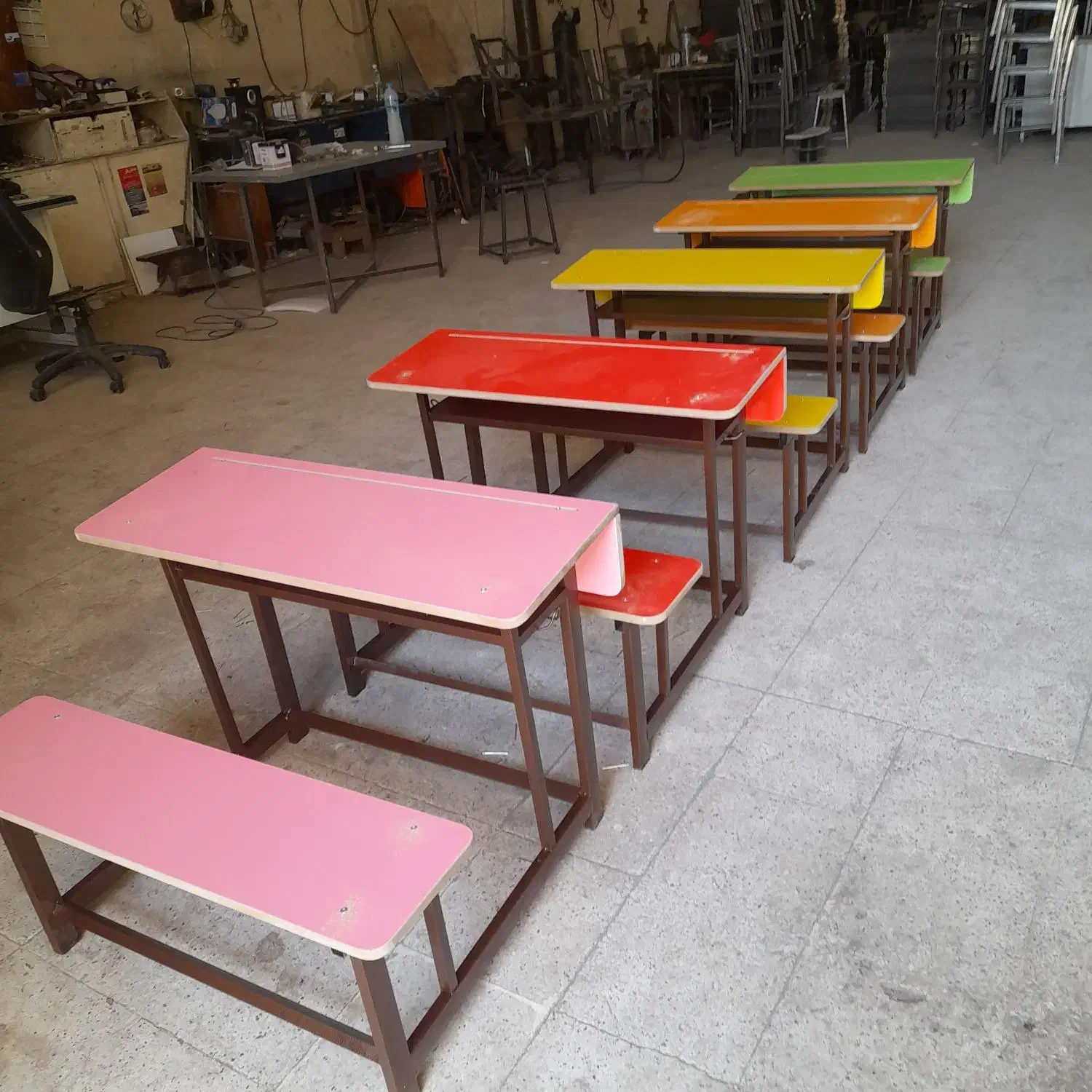 نیمکت مداد رنگی|صندلی و نیمکت|مشهد, شفا|دیوار