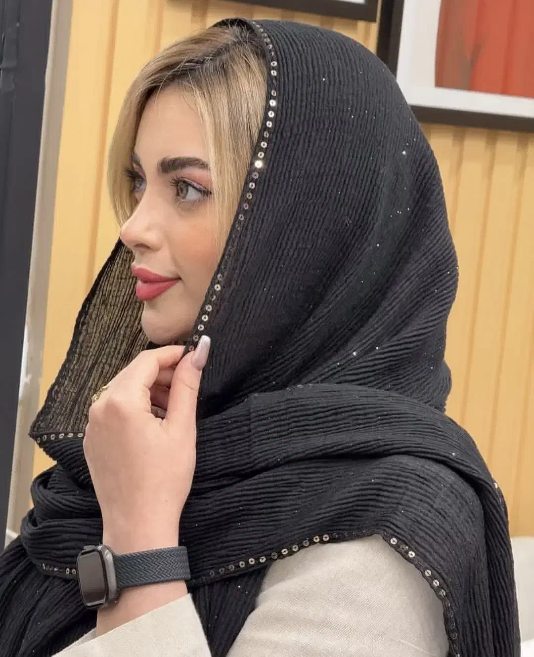 شال وارداتی دور پولکی|لباس|آستانه اشرفیه, |دیوار