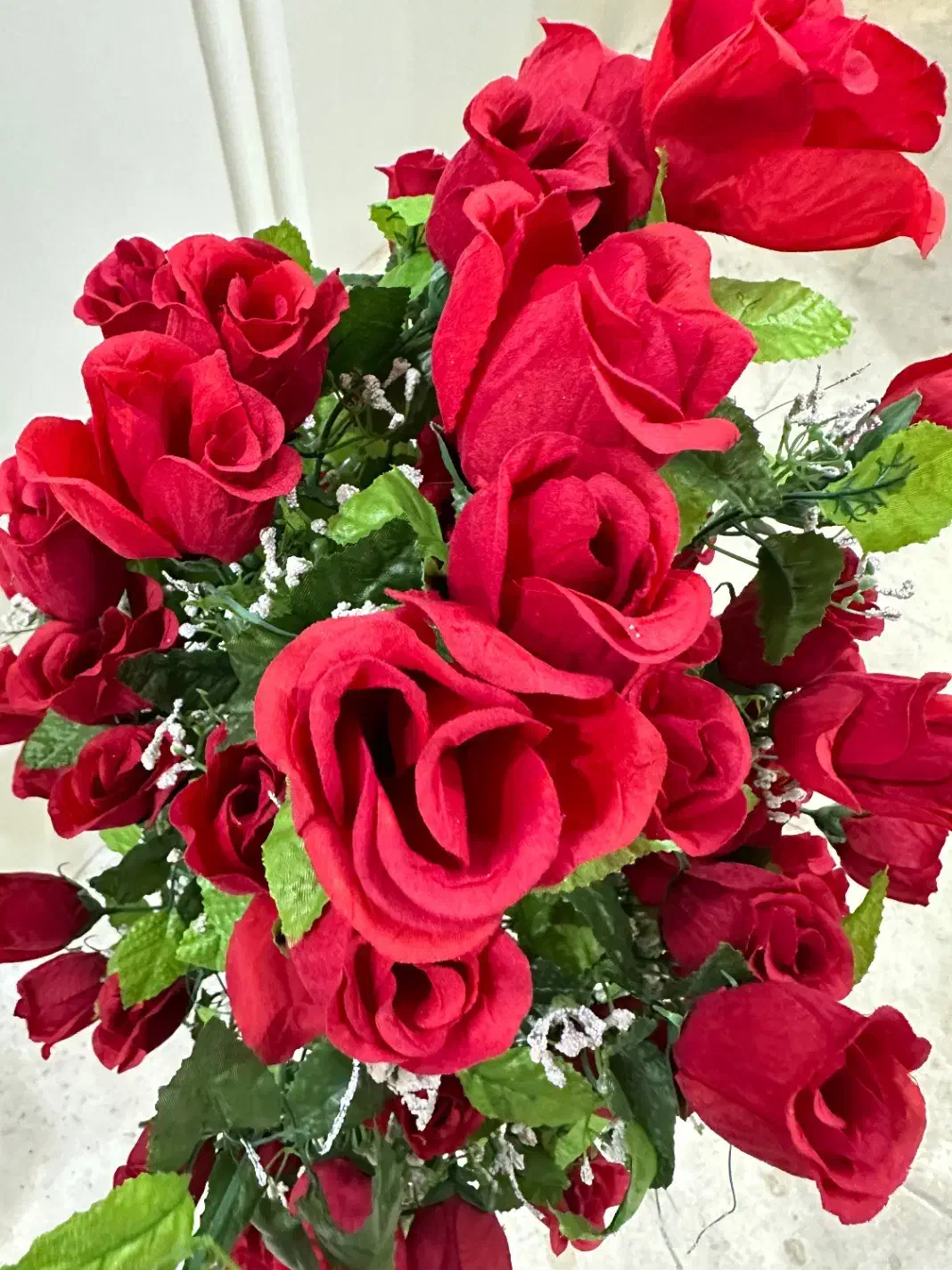 گلدان مصنوعی|گل مصنوعی|حمیدیا, |دیوار