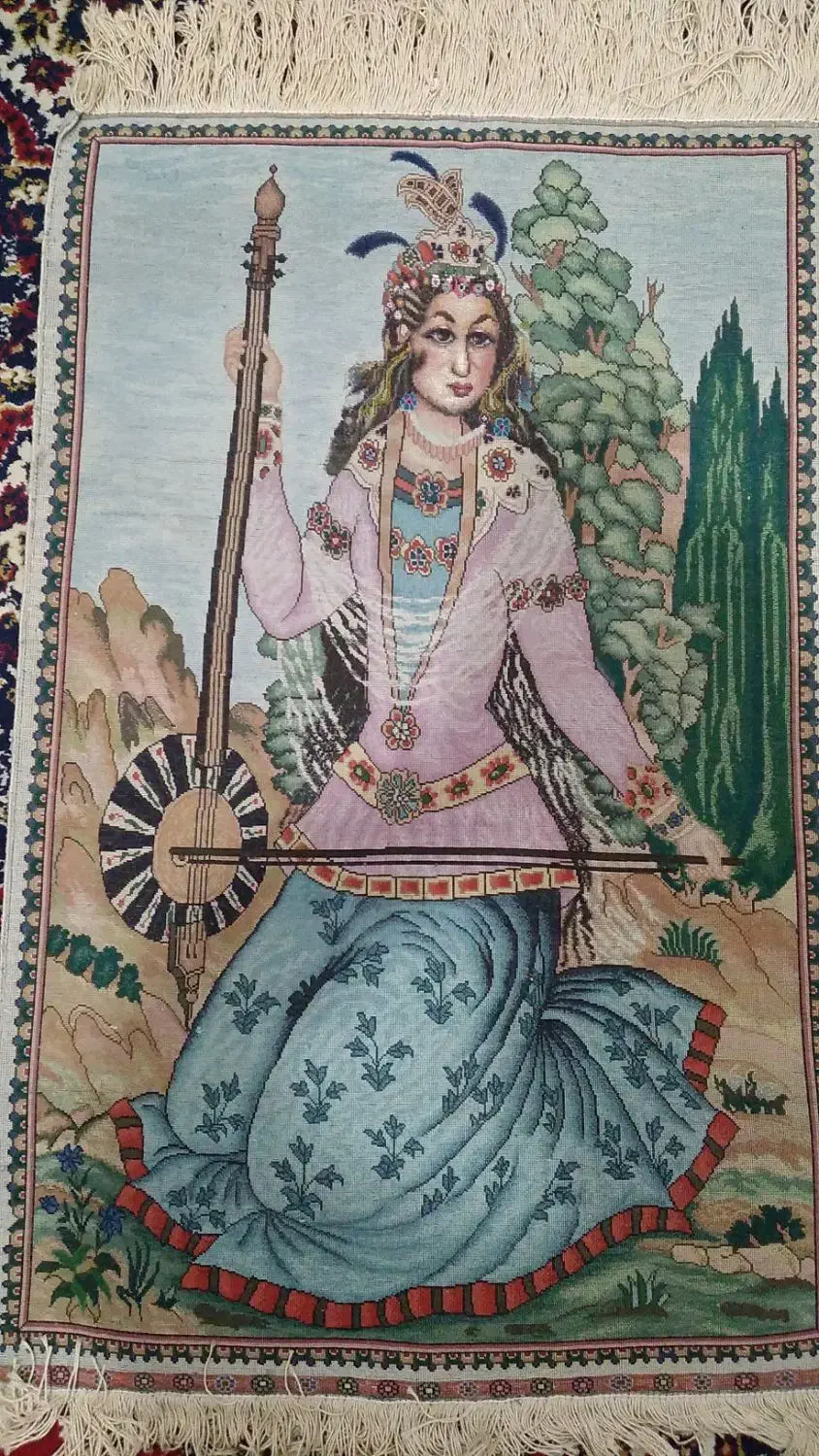 تابلو فرش دستباف دختر|تابلو فرش|شهرکرد, |دیوار