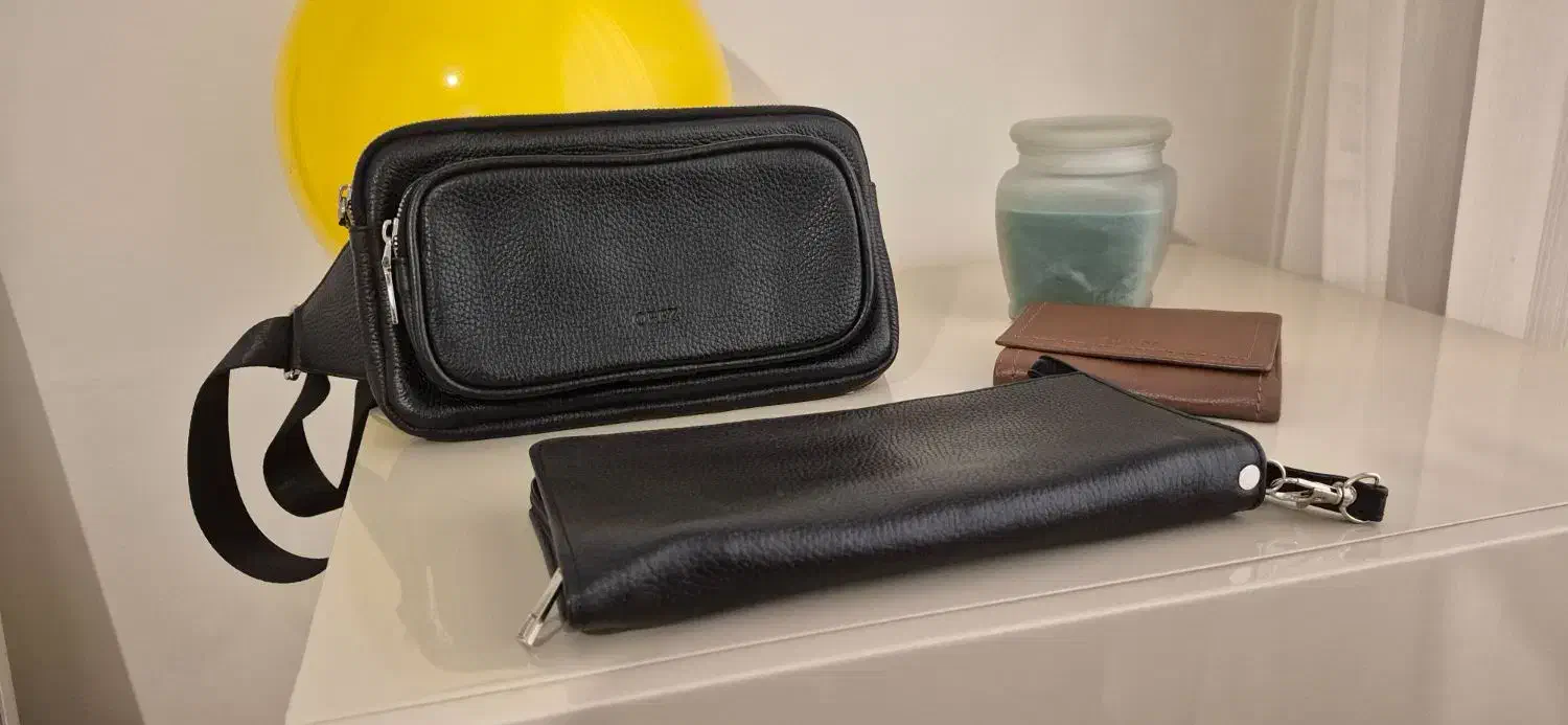 کیف پول وکمری چرم اورز orez و گابور ایتالیا نو|کیف، کفش، کمربند|تهران, کوهک|دیوار