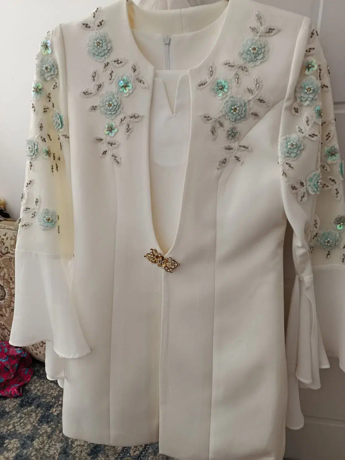 یک دست کت وشلوار سفید دخترانه|لباس|سنندج, |دیوار