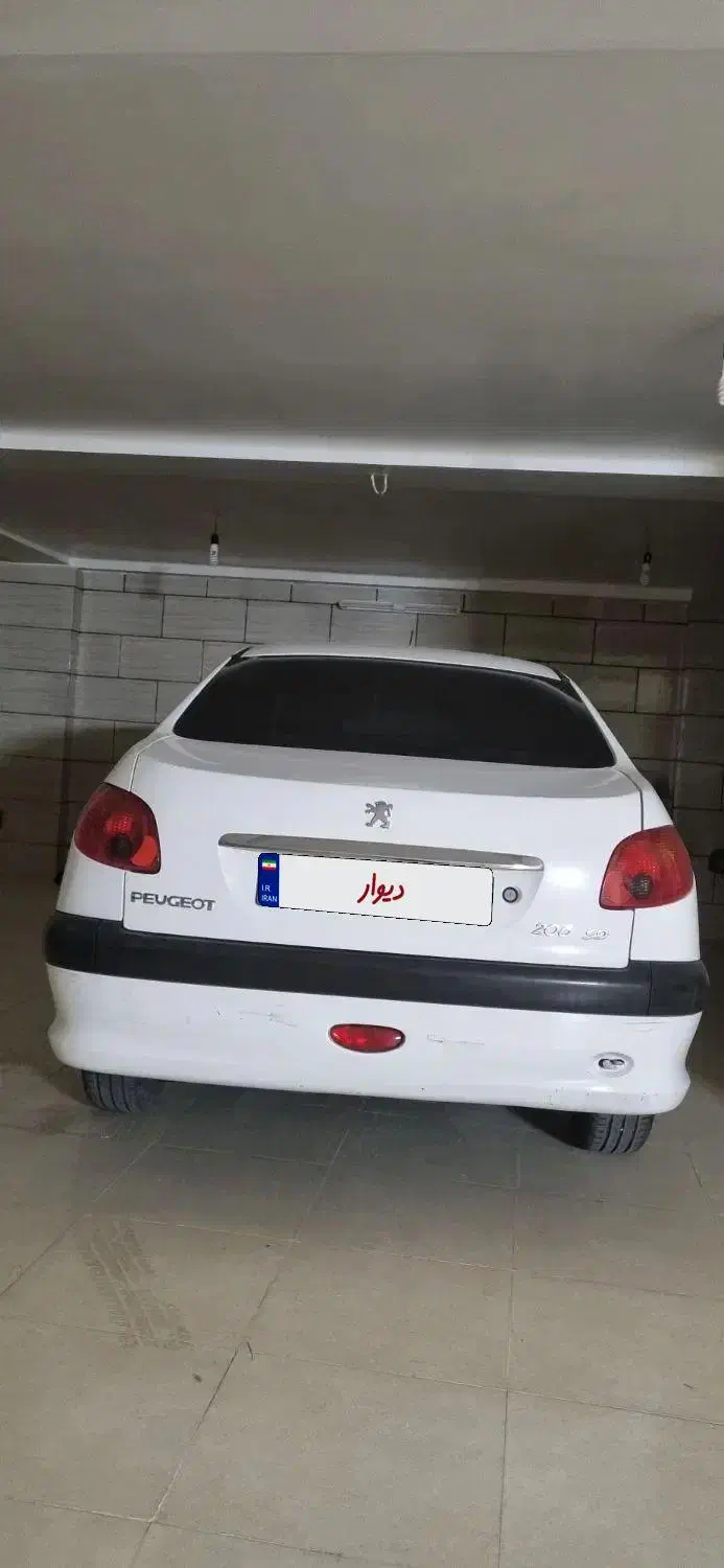 پژو ۲۰۶ v8 sd مدل ۹۰|خودرو سواری و وانت|جهرم, |دیوار