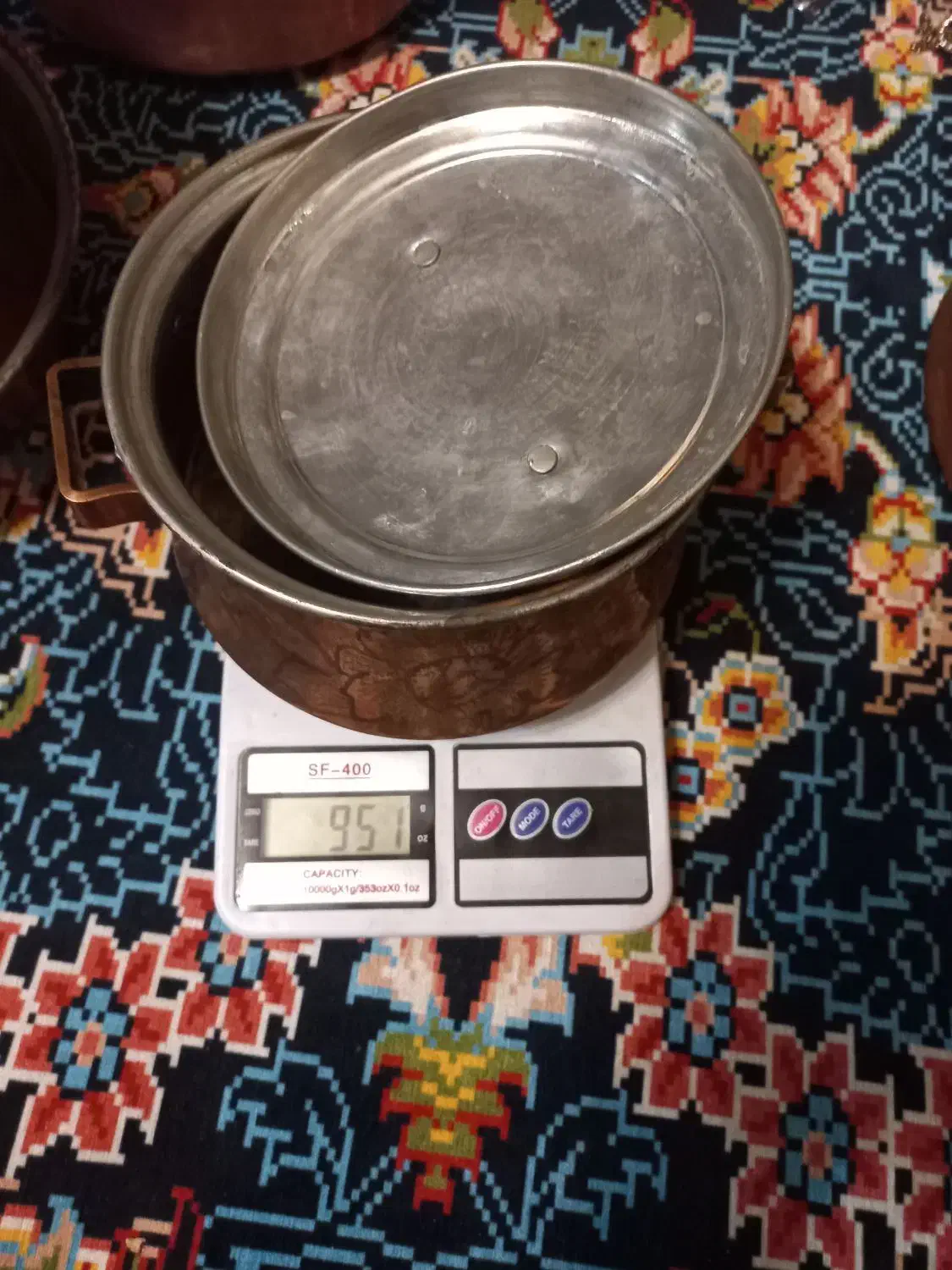 قابلمه مسی ۵ سایز نونو|ظروف پخت‌وپز|اراک, |دیوار