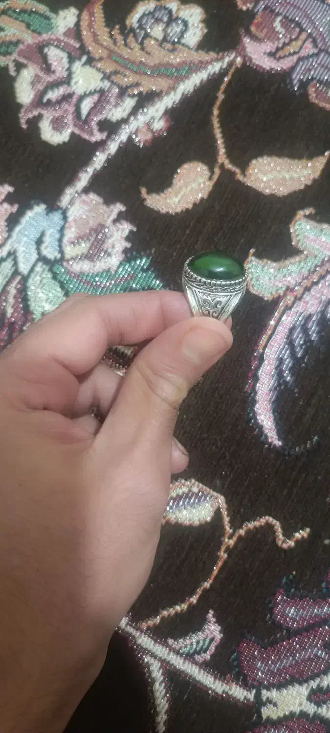 انگشتر عقیق قرمز شجر فیروزه|جواهرات|زاهدان, |دیوار