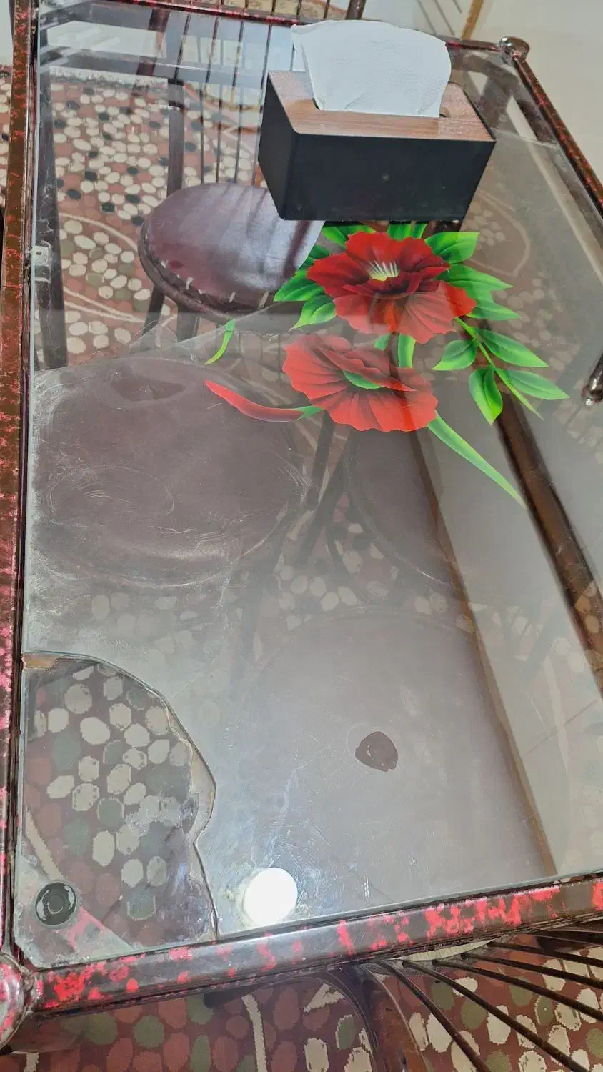 میز نهار خوری چهارنفره فرفوژه|میز و صندلی غذاخوری|اسفراین, |دیوار