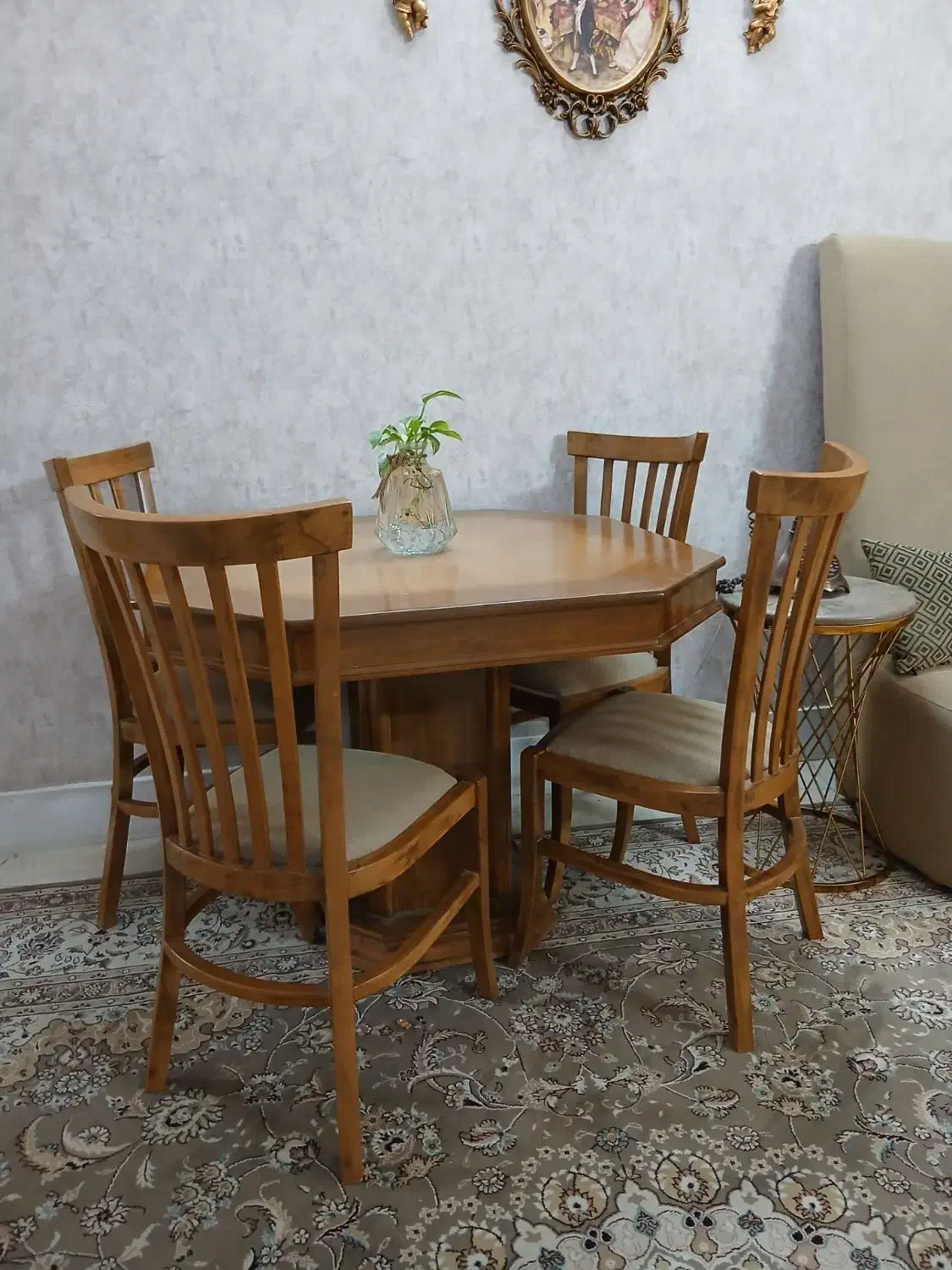 میز نهار خوری|میز و صندلی غذاخوری|نیشابور, شریعتی|دیوار