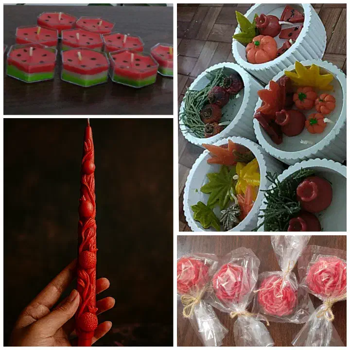 انواع شمع یلدایی قیمت از15تا120تومن|صنایع دستی و سایر لوازم تزئینی|شهرضا, |دیوار