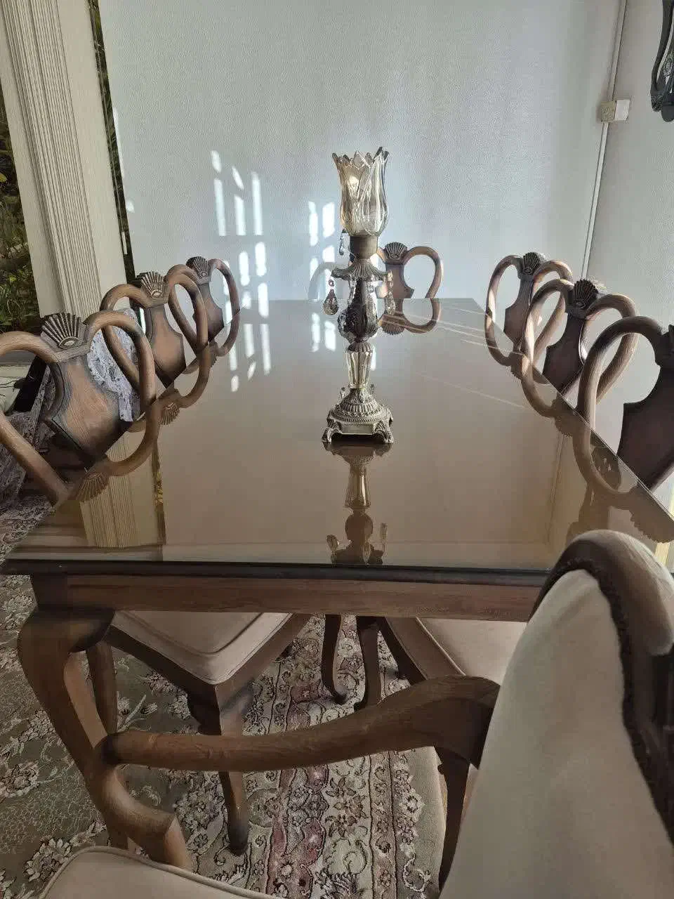 میز ناهارخوری ۸نفره|میز و صندلی غذاخوری|شاهین‌شهر, خانه کارگر|دیوار