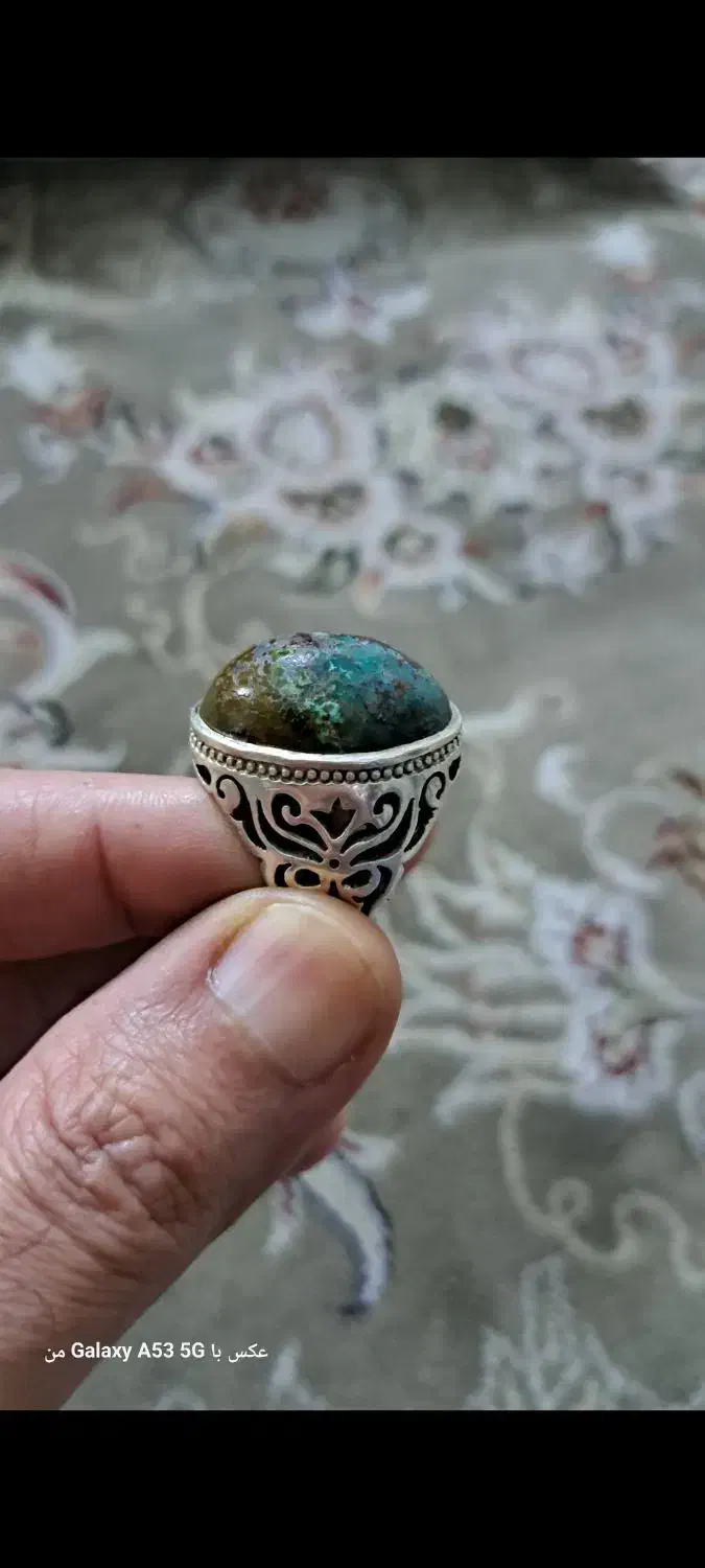 ۲عددانگشتر فیروزه وحقیق سنگین|جواهرات|مشهد, گلبرگ شمالی|دیوار
