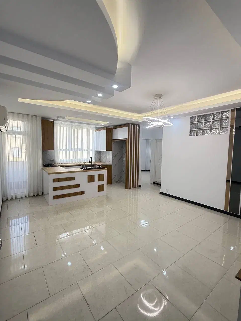 ۵۹متر/سالن پرده خور/بینظیردر نقشه/پارکینگ/خوش نقشه|فروش آپارتمان|تهران, شهر زیبا|دیوار