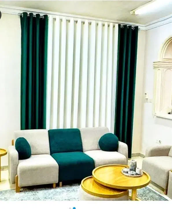 پرده آماده دنیز باجک فرهنگیان|پرده، رانر، رومیزی|قم, باجک دو|دیوار