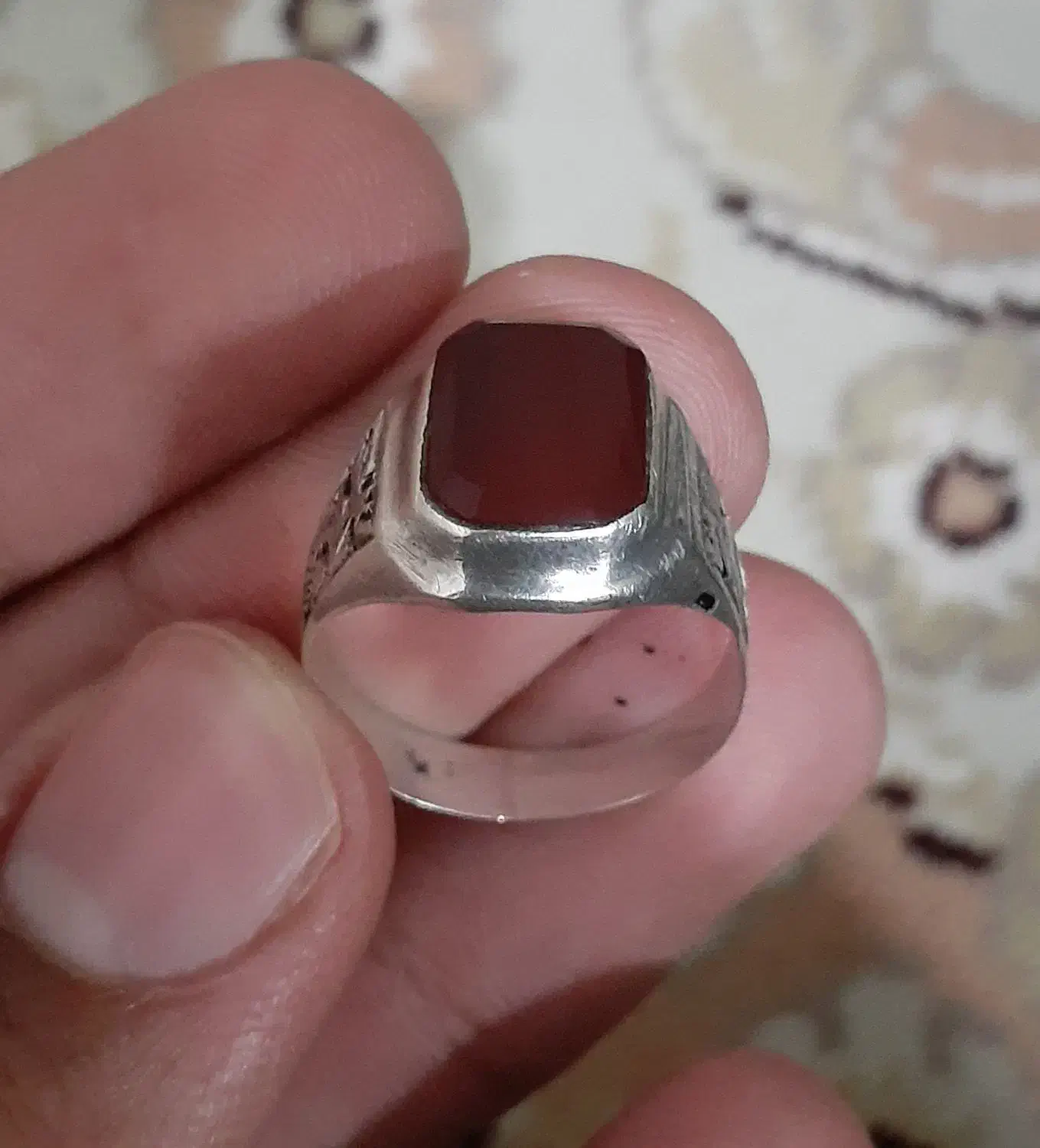 انگشتر نقره گوزنی دست ساز قدیمی|جواهرات|کوهنانی, |دیوار