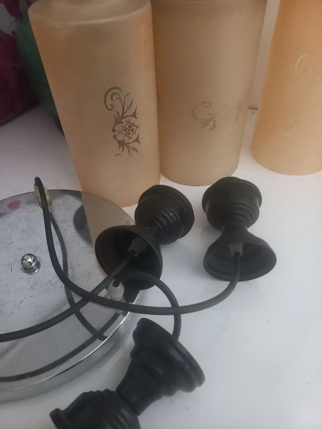 لوستر آشپزخانه با بادروم سالم|لوستر و چراغ آویز|تبریز, |دیوار