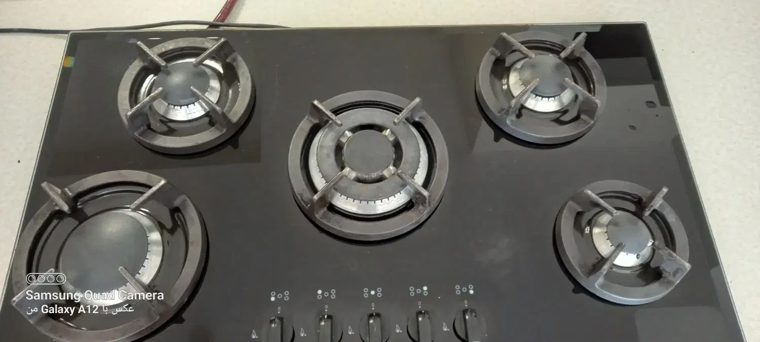 گاز توکار ۵ شعله اخوان در حد نو|اجاق گاز و لوازم برقی پختوپز|رویان, |دیوار