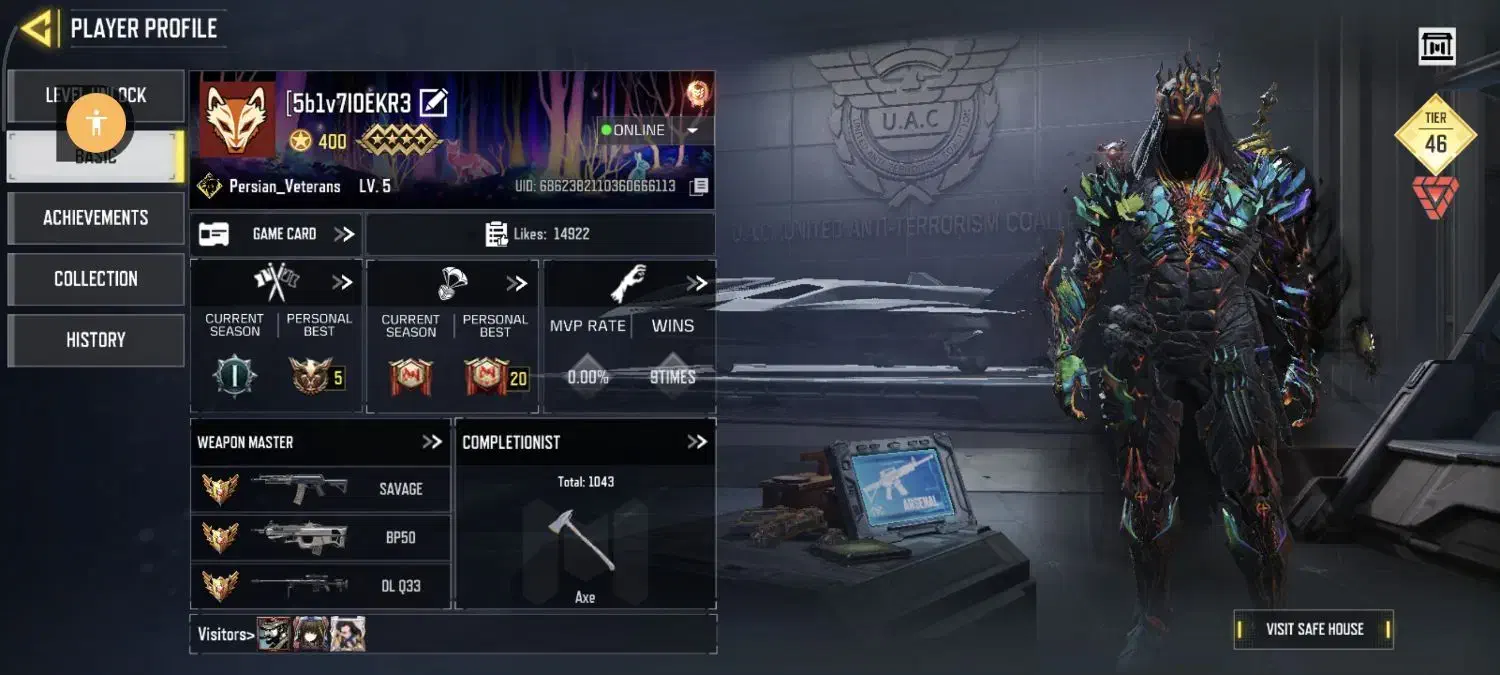 اکانت کالاف موبایل|کنسول، بازی ویدئویی و آنلاین|تهران, شهرک غرب|دیوار