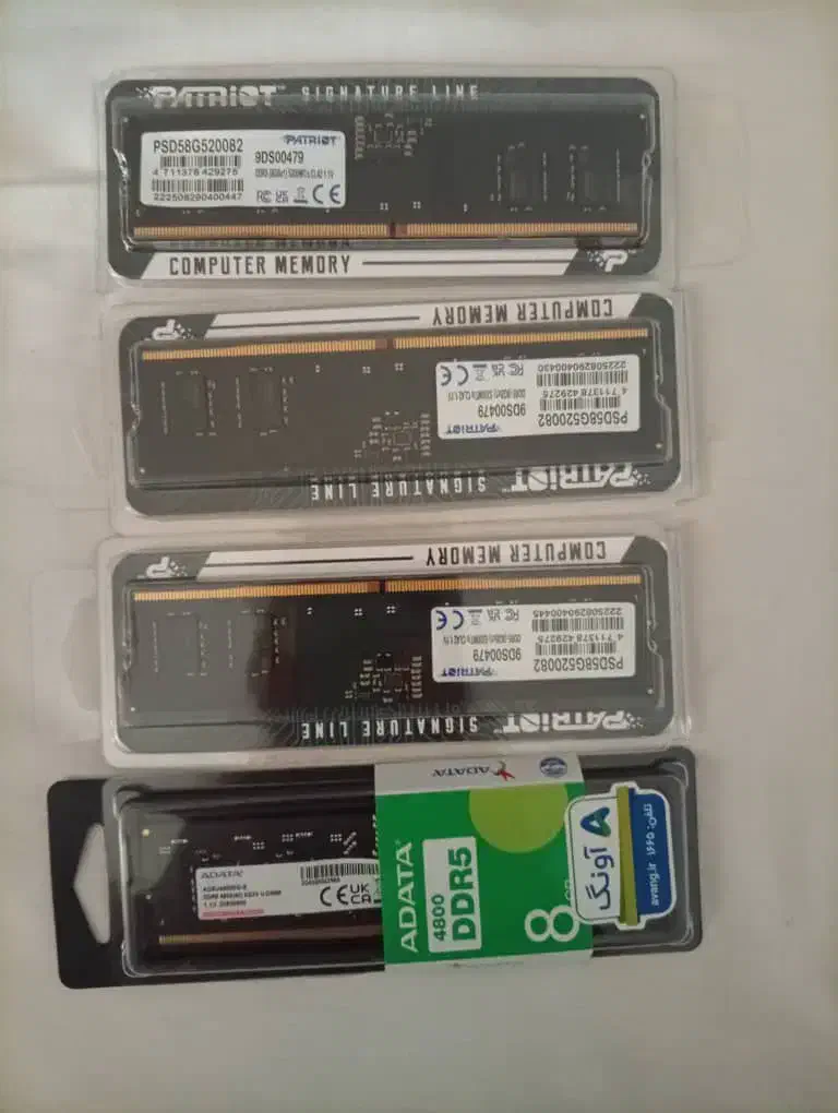 رم patriot و adata   ظرفیت ۸ گیگ ddr 5|قطعات و لوازم جانبی رایانه|تهران, میدان ولیعصر|دیوار