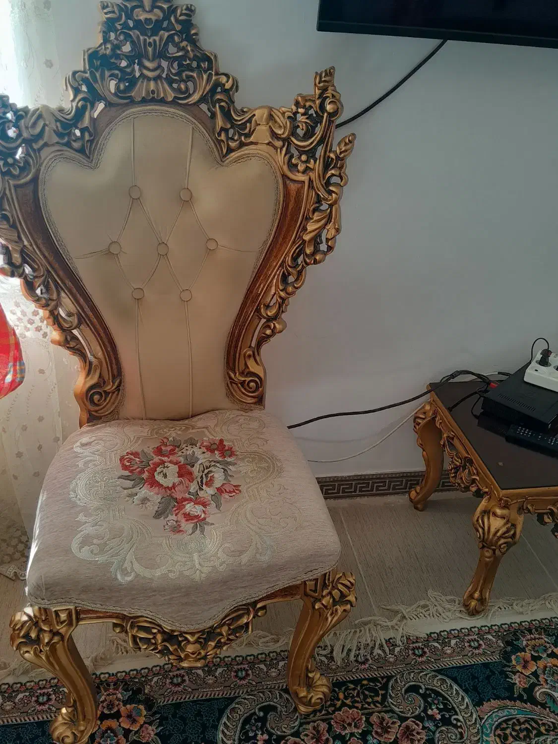 مبل سلطنتی با چوب راش|مبلمان خانگی و میز عسلی|نهاوند, |دیوار