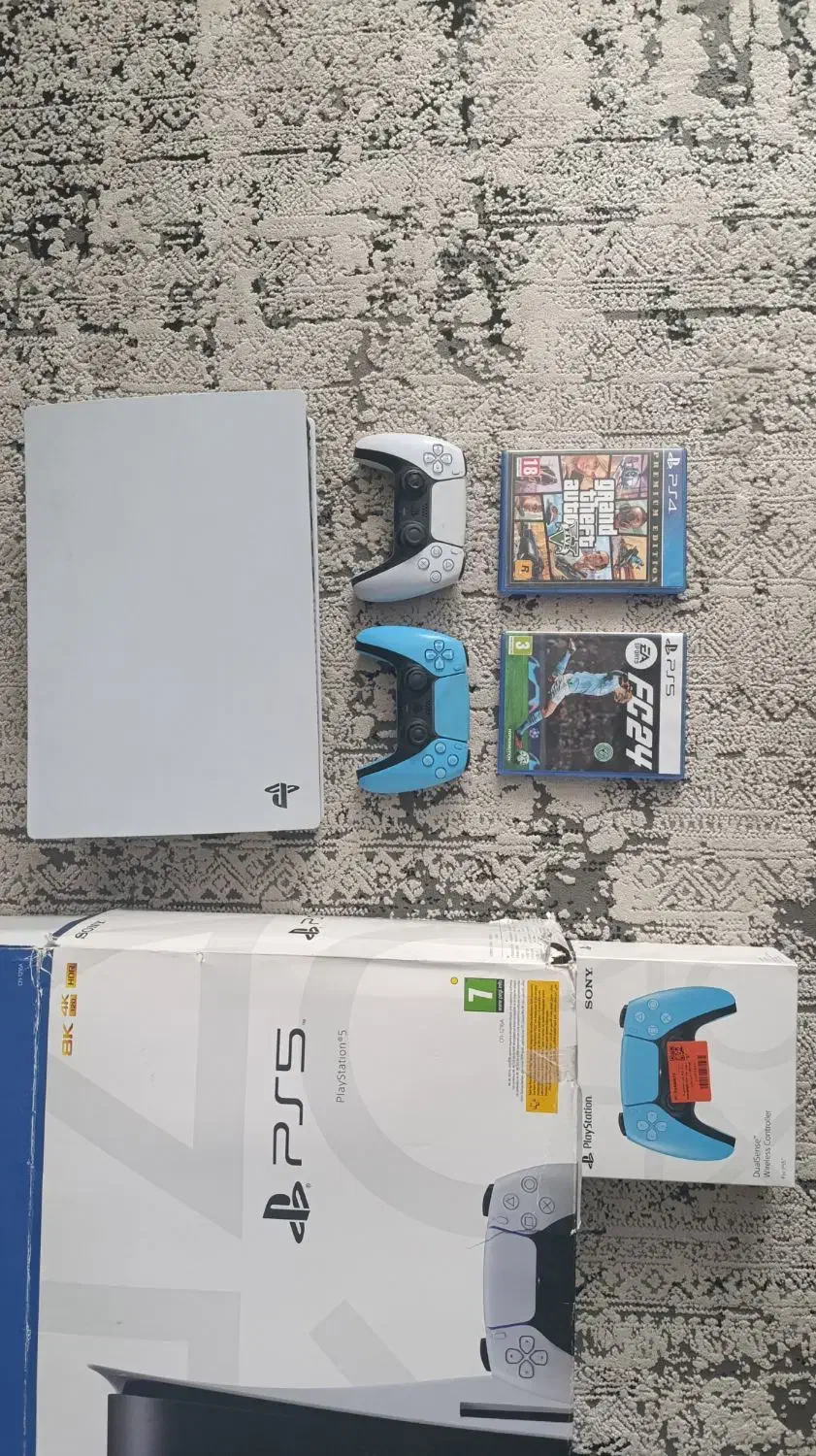 ps5 یک ترابایت دیجیتال دو دسته ریجن اروپا|کنسول، بازی ویدئویی و آنلاین|کرج, دهقان ویلا|دیوار