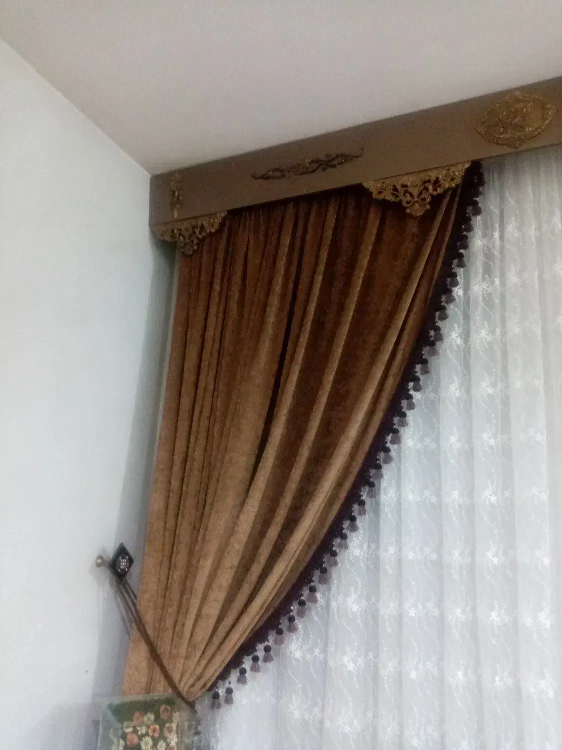 دکور پرده|پرده، رانر، رومیزی|قم, علی آباد سعدگان|دیوار