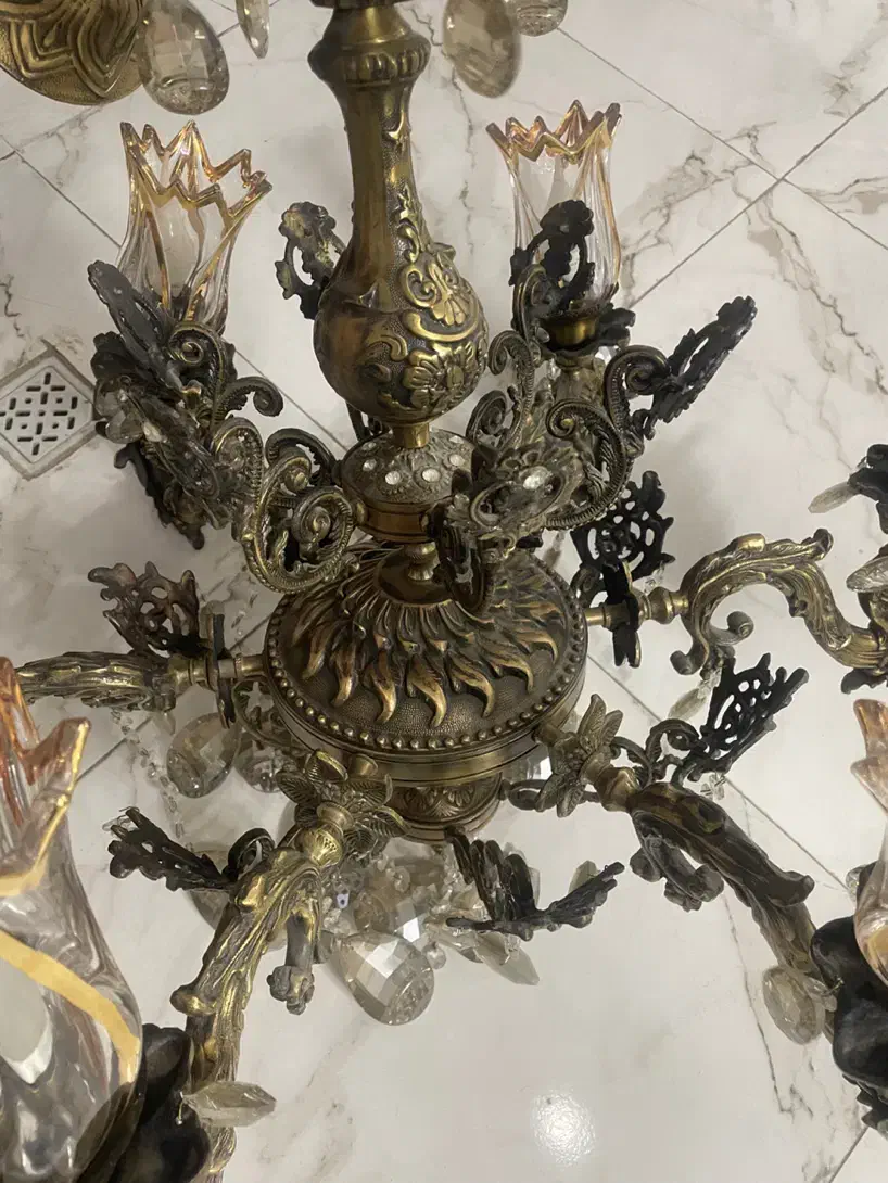 لوستر برنز|لوستر و چراغ آویز|اراک, |دیوار