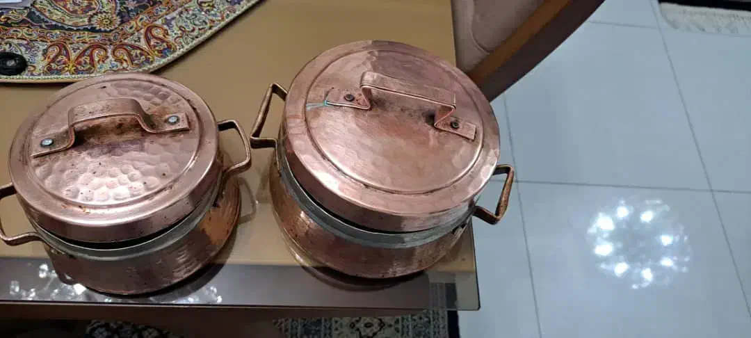 قابلمه ارتفاع هر دو ۱۱ سانت و دهانه ۱۹ و ۱۵|ظروف پختوپز|شاهینشهر, فردوسی|دیوار