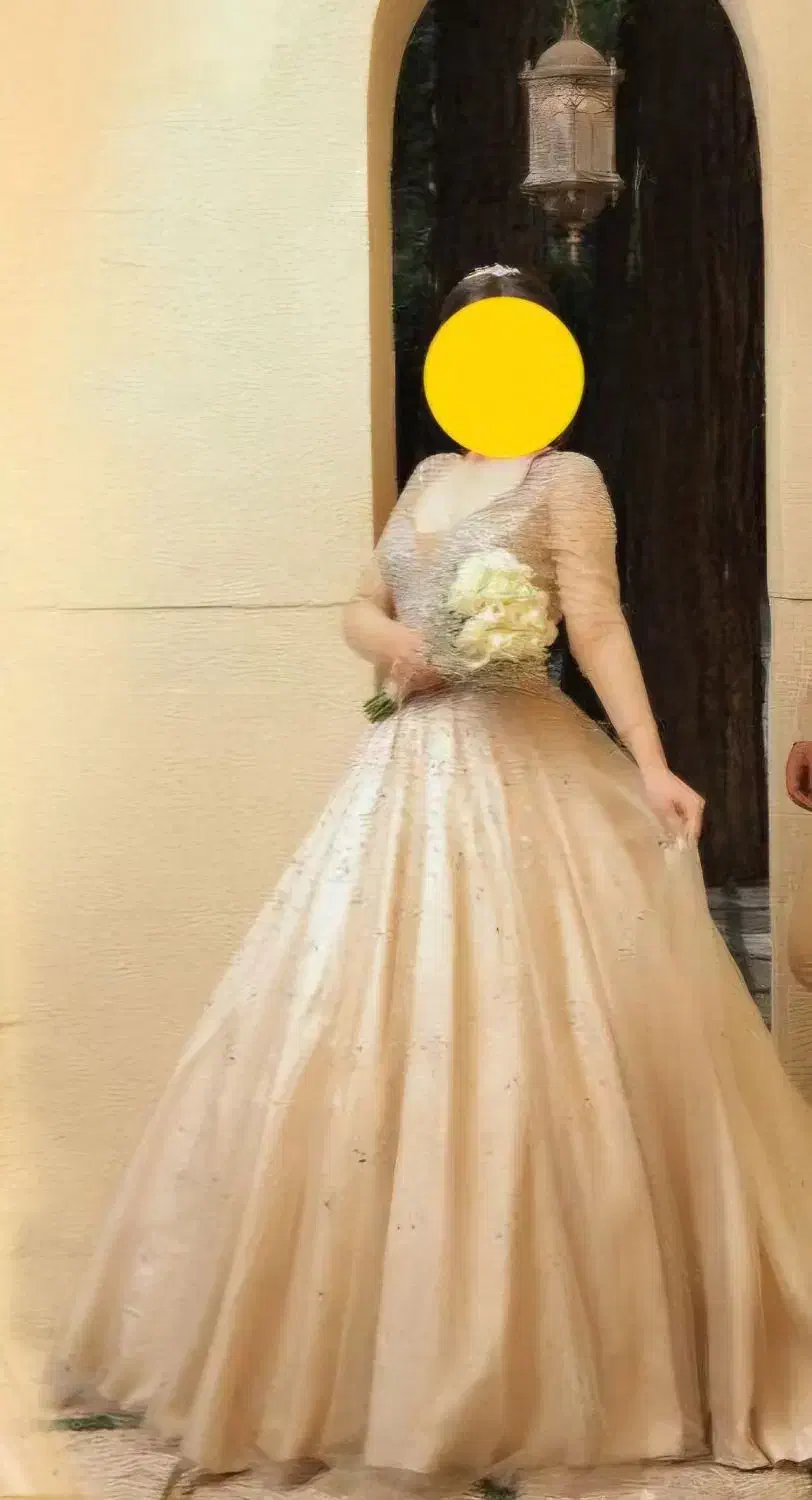 لباس نامزدی کریستال دوزی شده مزونی|لباس|قرچک, پویینک|دیوار