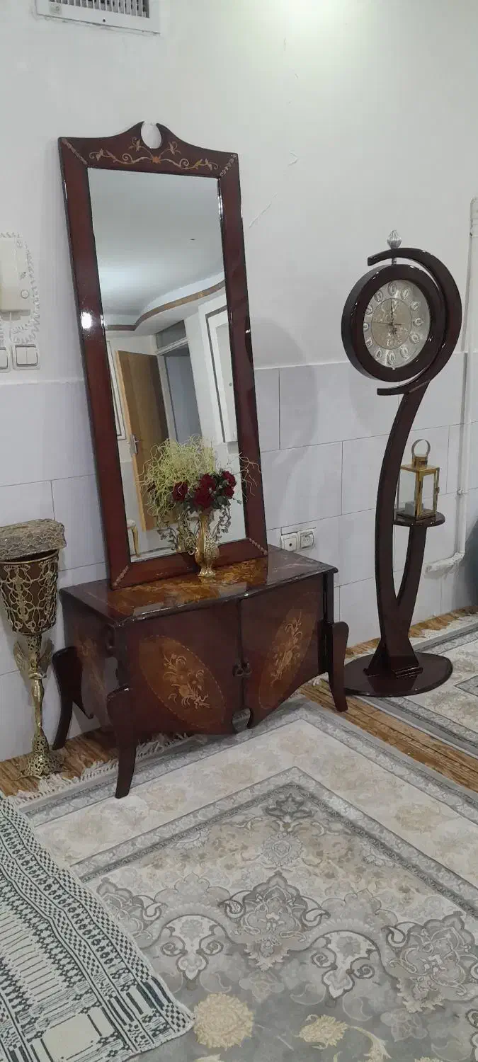 اینه کنسول و ساعت ست|بوفه، ویترین، کنسول|الیگودرز, |دیوار