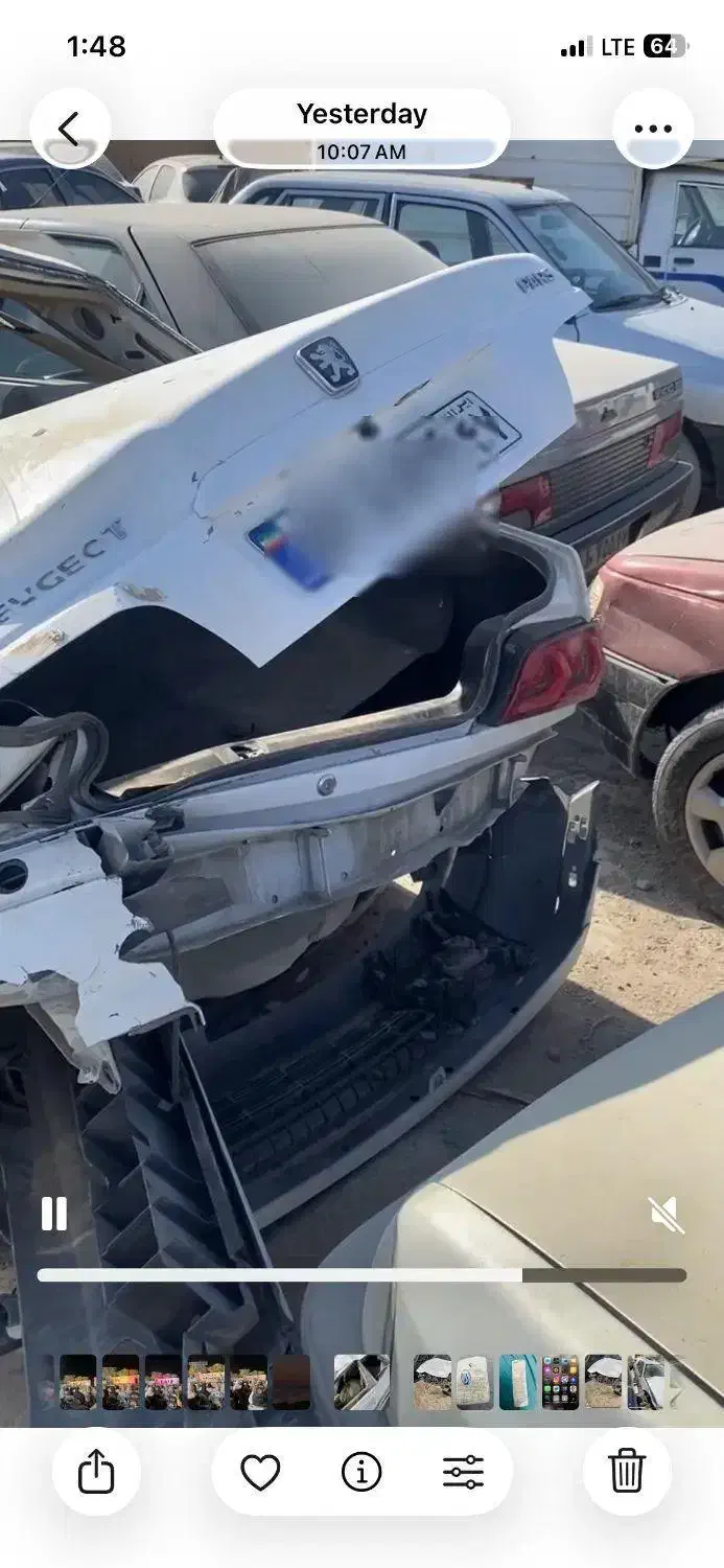 پژوپارس مدل ۹۹تصادفی|خودرو سواری و وانت|اراک, |دیوار