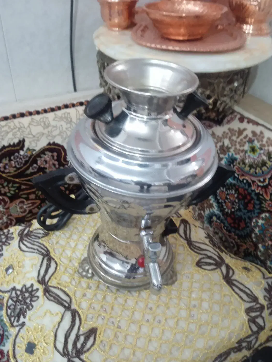 سماور برقی کوچک|سماور، چایساز، قهوهساز|قم, شاه ابراهیم|دیوار