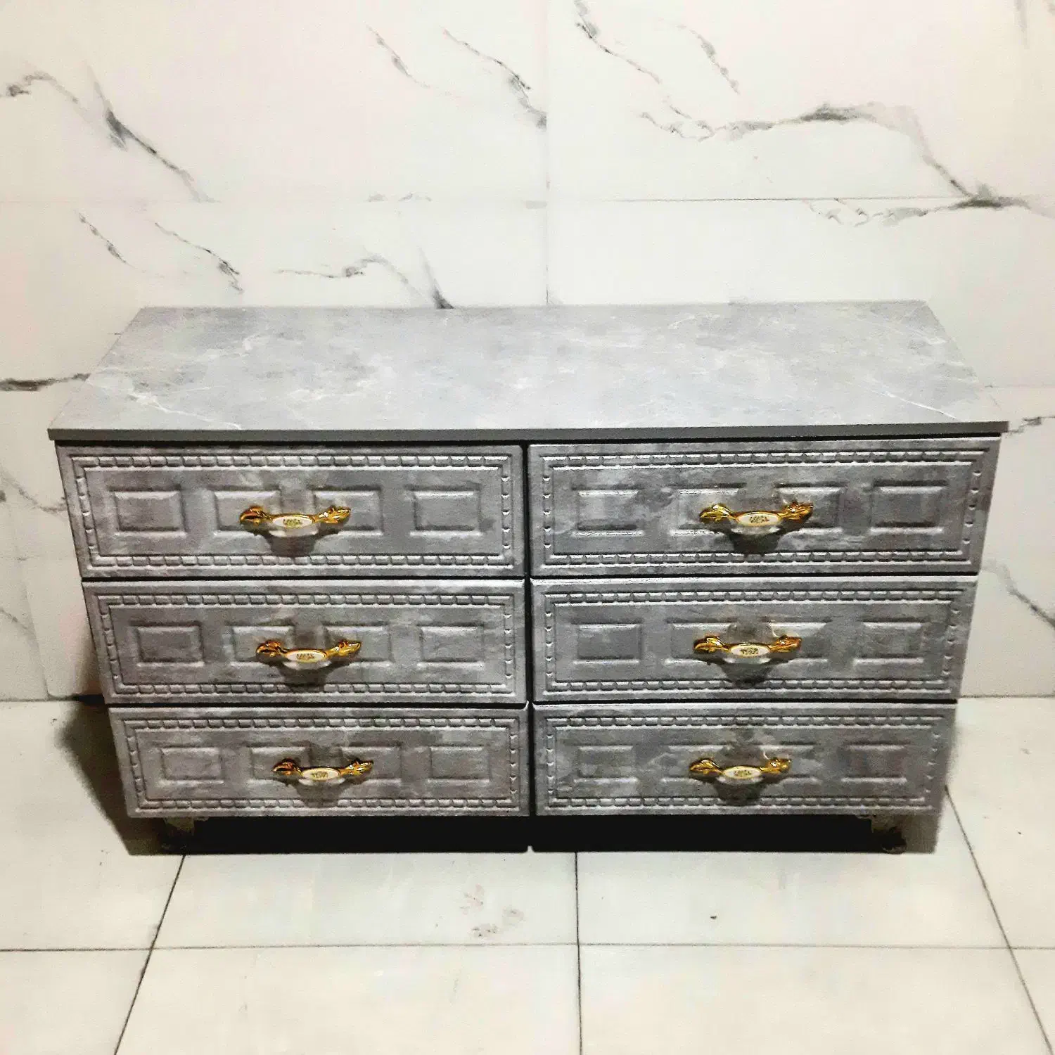 دراور شش کشو طرح ایکیا 6 کشو MDF درب وکیوم|جاکفشی، کمد، دراور|پرند, فاز ۲|دیوار