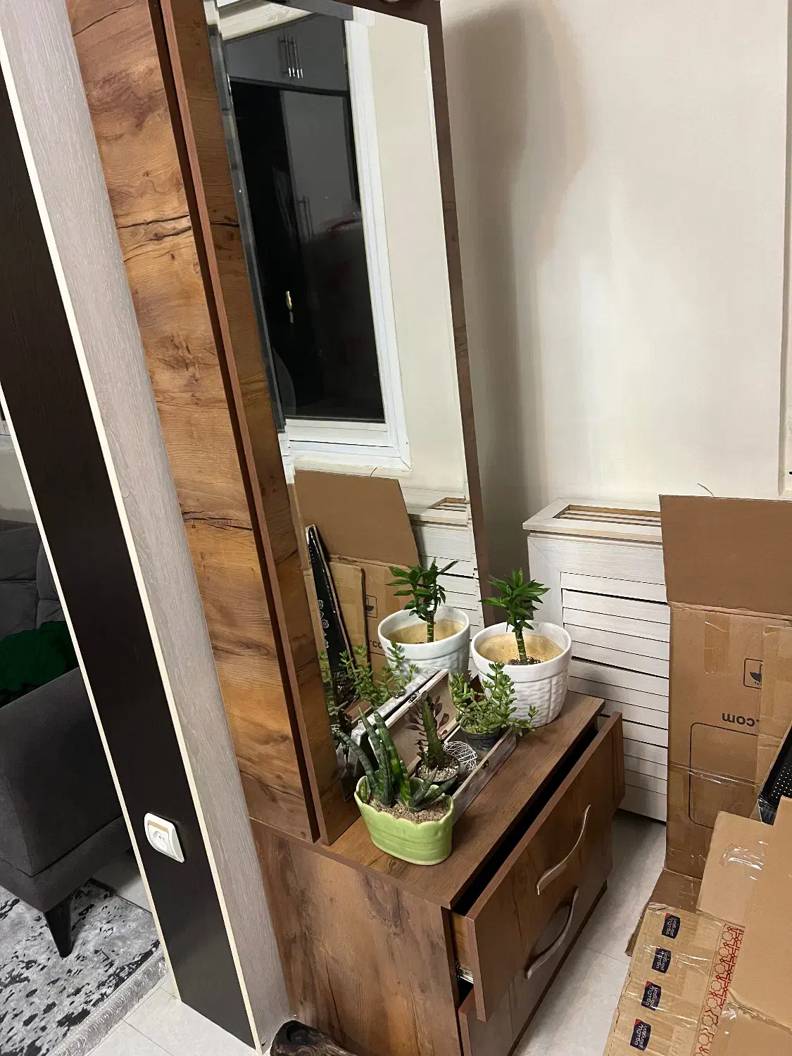 کمد با آینه جا دار|جاکفشی، کمد، دراور|تهران, ولنجک|دیوار