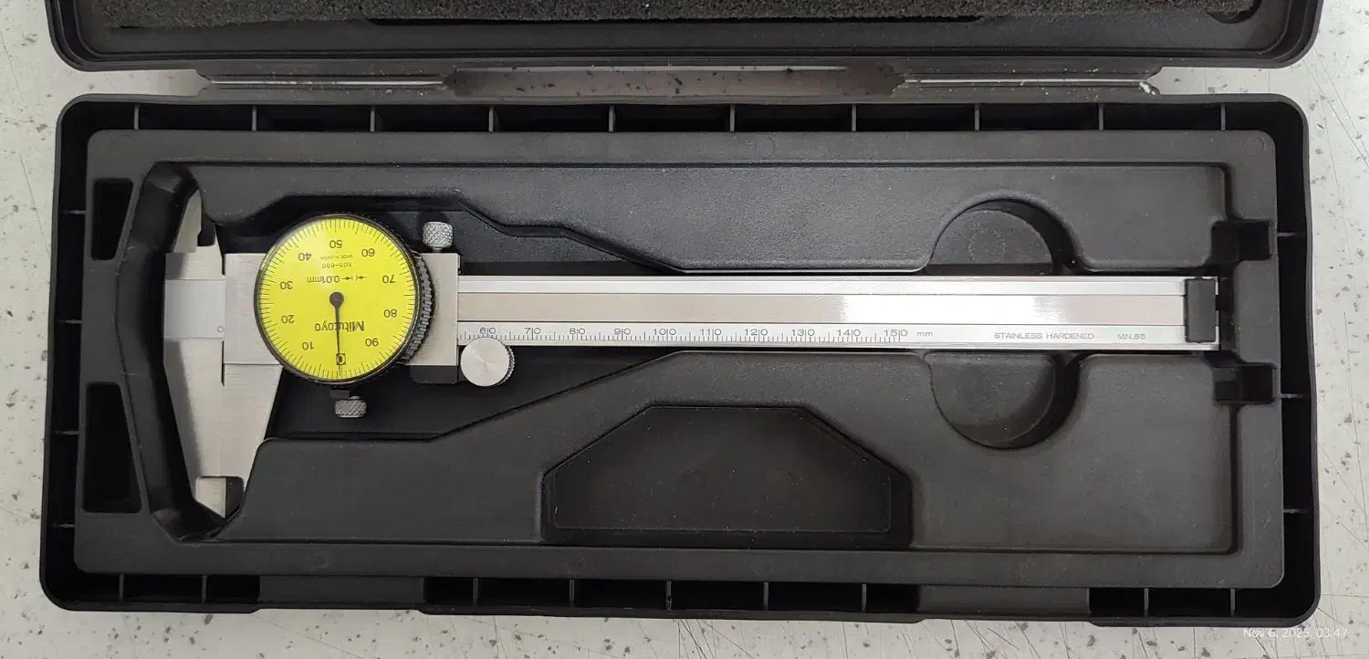 کولیس عقربه ای میتوتویو مدل ۶۶۶-۵۰۵ (صفحه زرد)|ابزارآلات|ری, علایین|دیوار