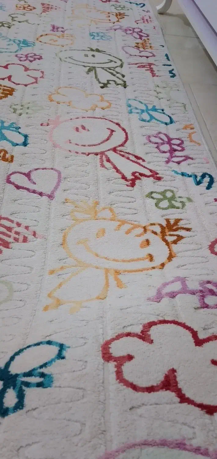 فرش فانتزی ۴ متری اتاق خواب اتاق بچه سیسمونی|فرش|باغستان, |دیوار