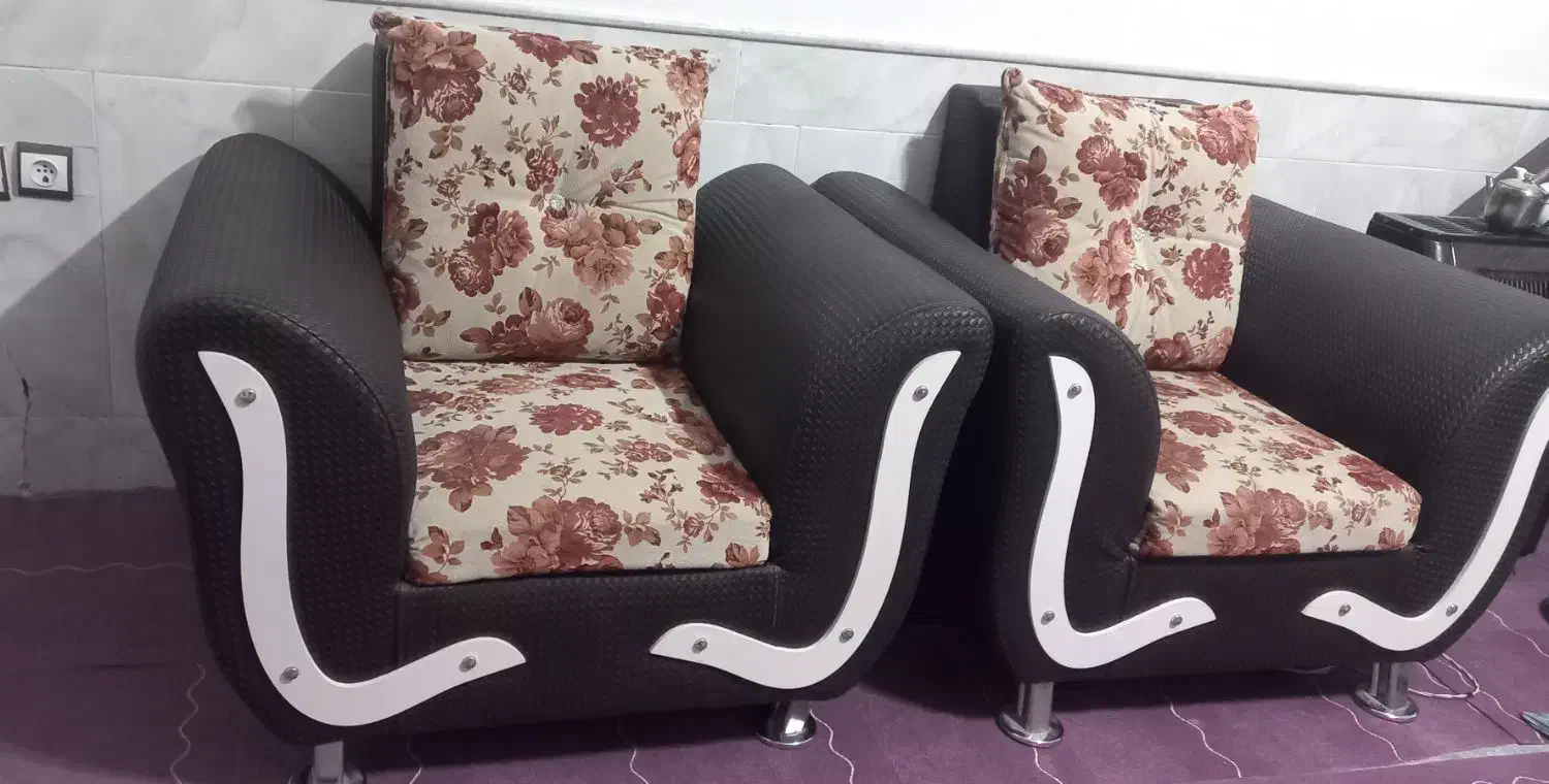 مبل هفت نفره شیک و تمیز|مبلمان خانگی و میز عسلی|نیشابور, شهرک رسولی|دیوار