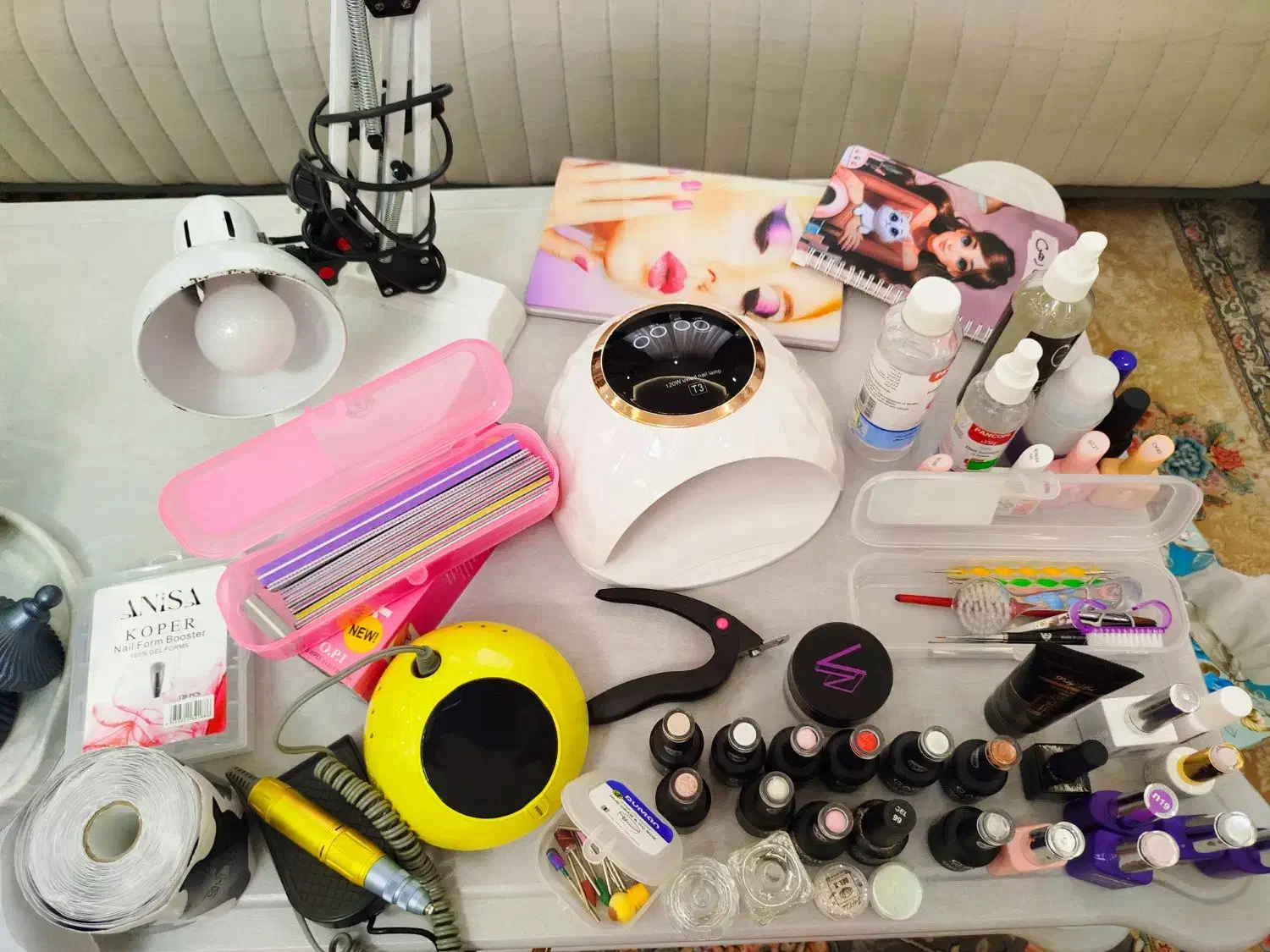 وسایل کامل کاشت ناخن دست پا نوآک|آرایشی، بهداشتی، درمانی|سنگر, |دیوار