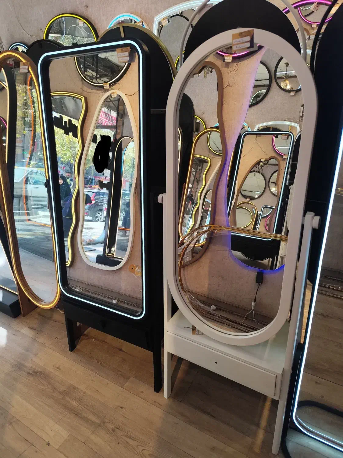 کد98 آیینه ایستاده پایه دار ارایشگاهی|آینه|مشهد, سجاد شهر|دیوار