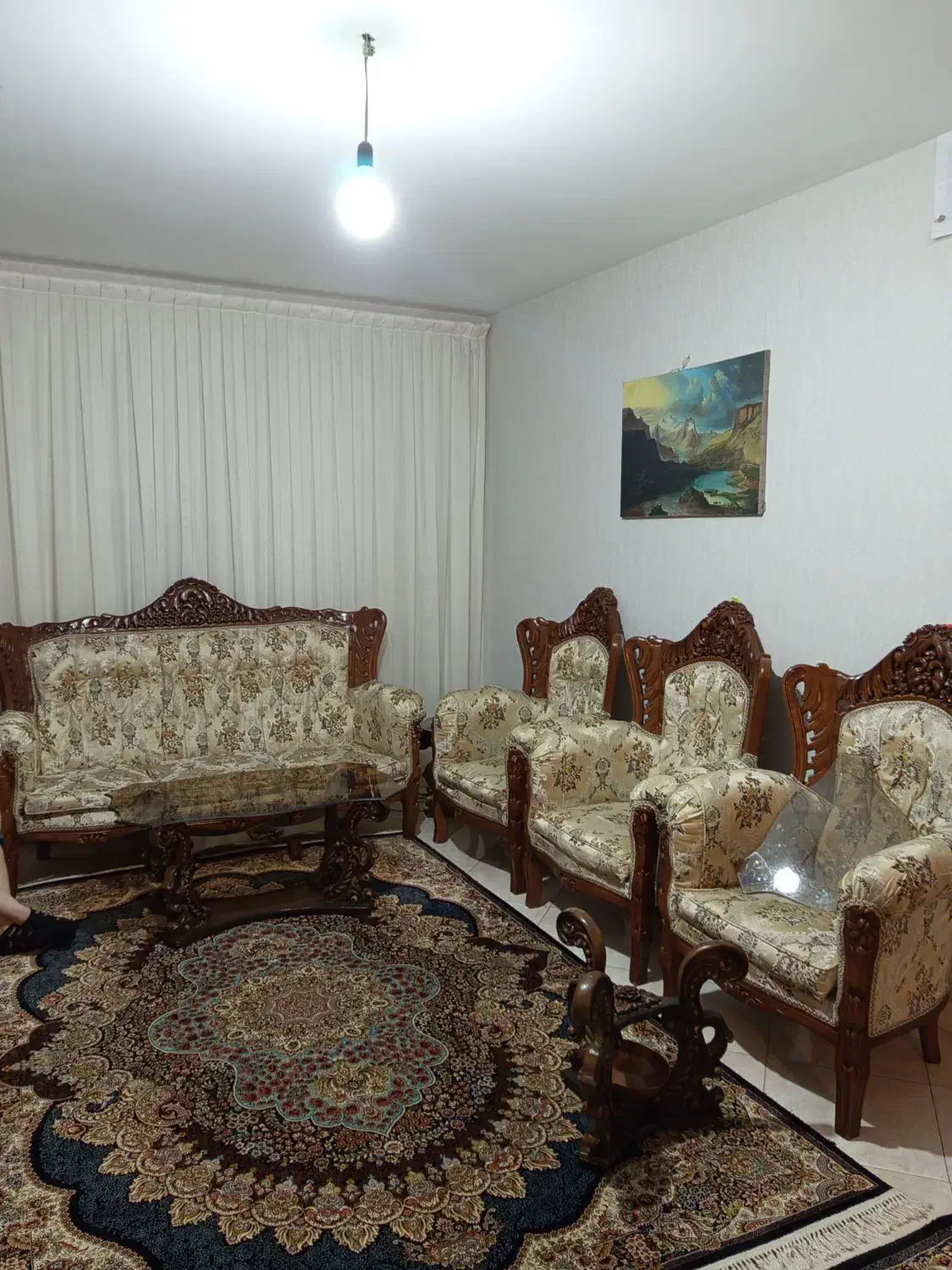 مبل ۹ نفره سالم سلطنتی|مبلمان خانگی و میز عسلی|ماهدشت, |دیوار