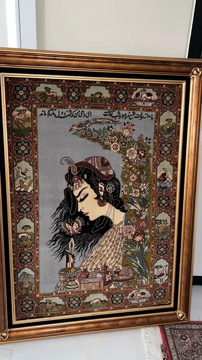 تابلو فرش دستباف قدیمی|تابلو فرش|تهران, الهیه|دیوار