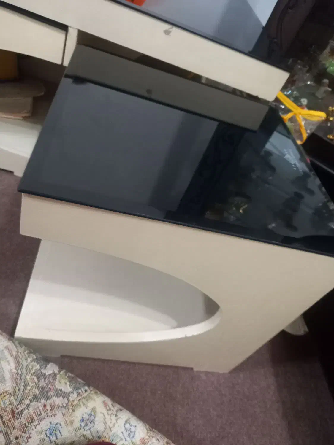 میزعسلی سفید مشکی|مبلمان خانگی و میز عسلی|خمام, |دیوار