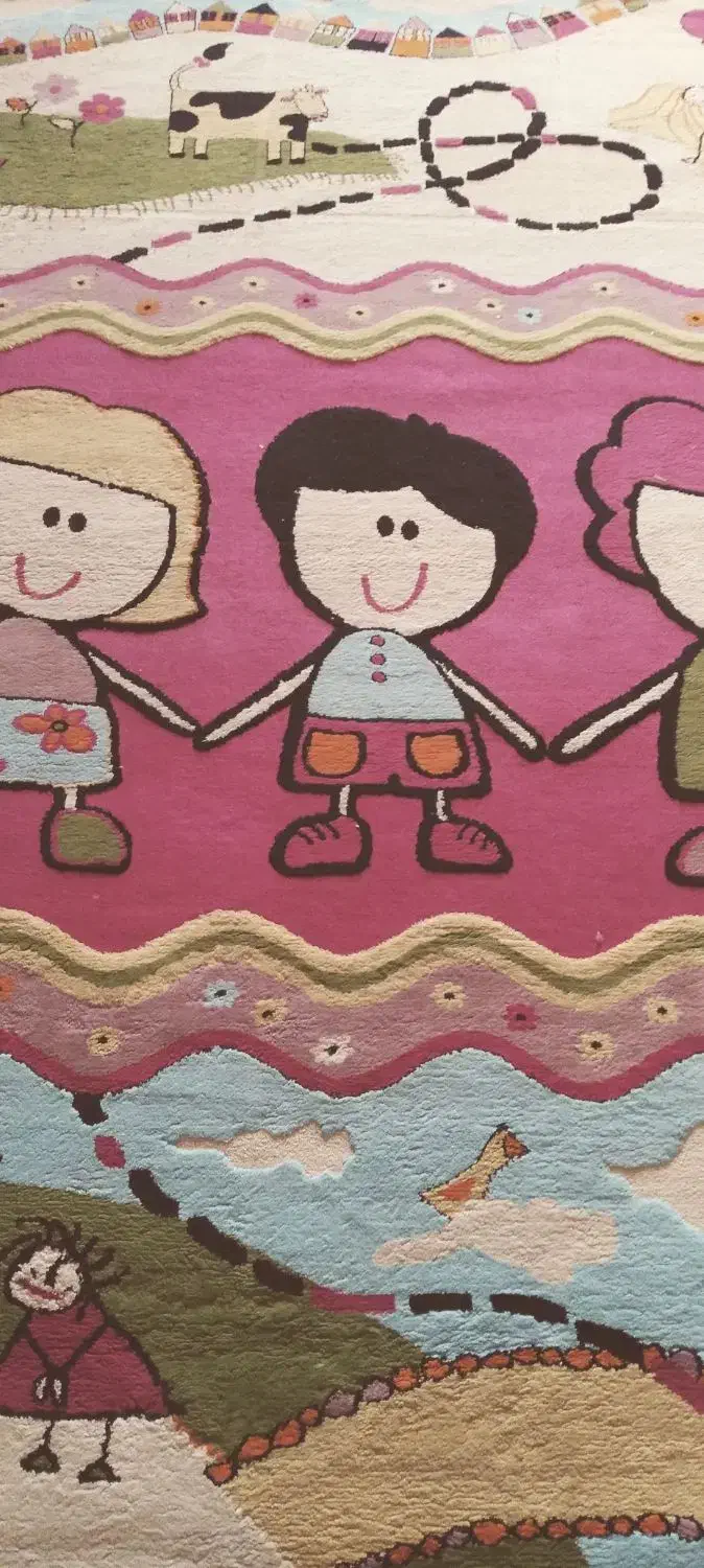 گلیم فرش اتاق کودک|گلیم، جاجیم، گبه|مبارکه, |دیوار