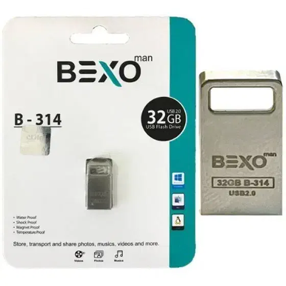 فلش 32 گیگ  BEXO man|قطعات و لوازم جانبی رایانه|اسفراین, |دیوار