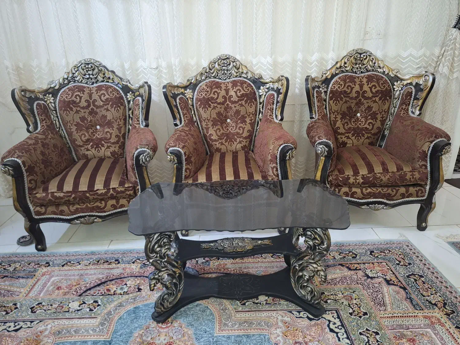 مبل سلطنتی|مبلمان خانگی و میز عسلی|مشهد, فاطمیه|دیوار