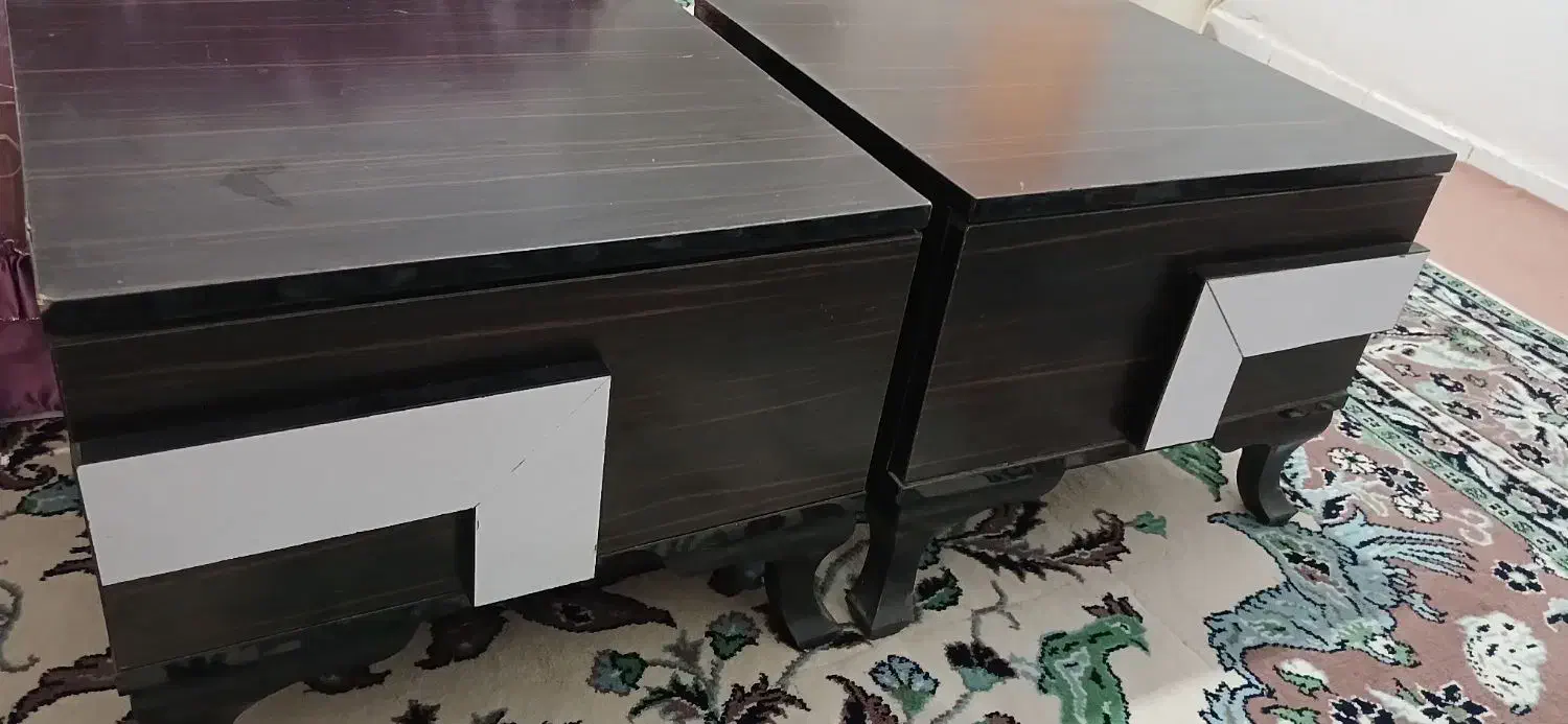 تخت خواب دو نفره دست دوم تشک نو|تخت و سرویس خواب|بیجار, |دیوار