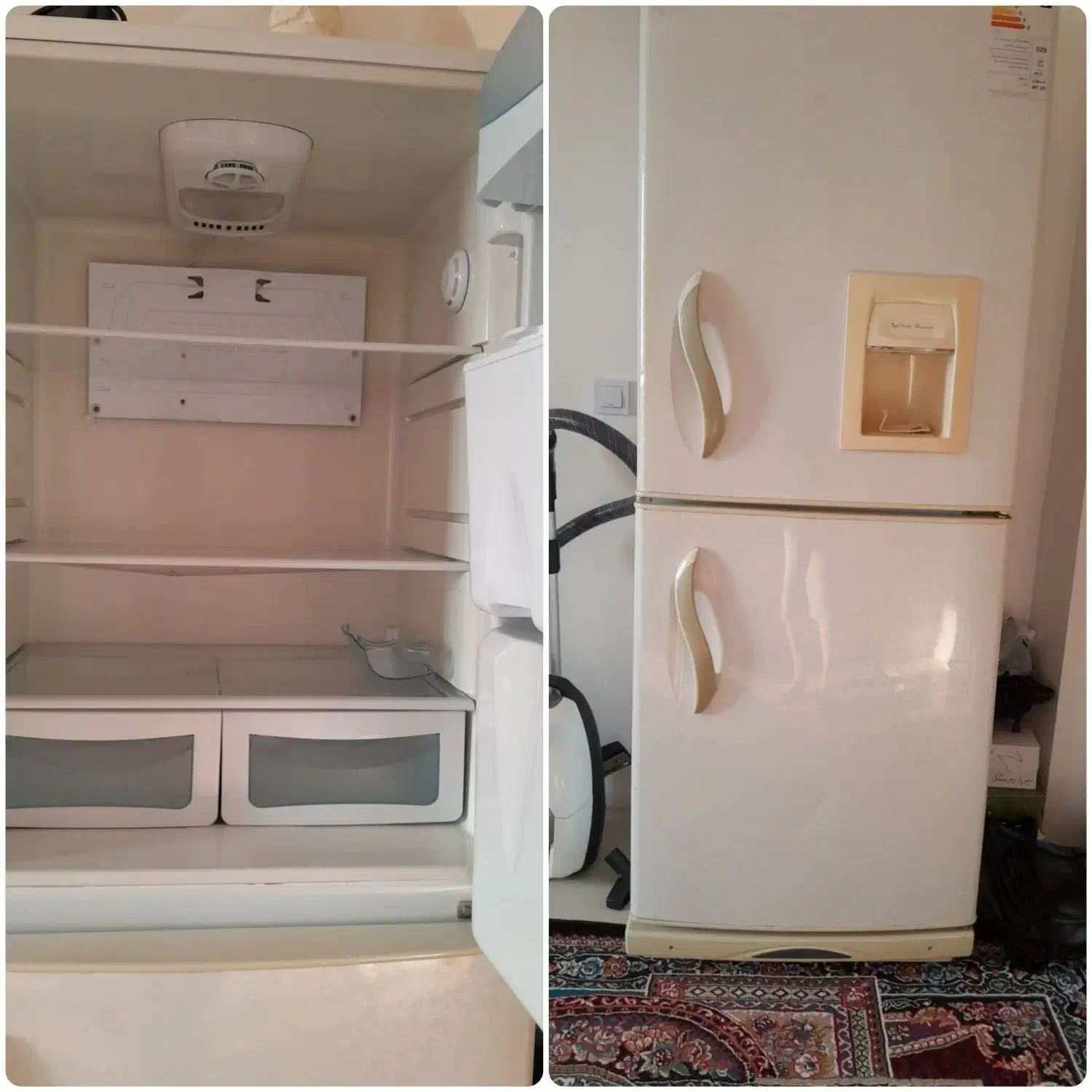 یخچال کاملا سالم بدون برفک مقطوع بازدید زیباشهر|یخچال و فریزر|قزوین, |دیوار