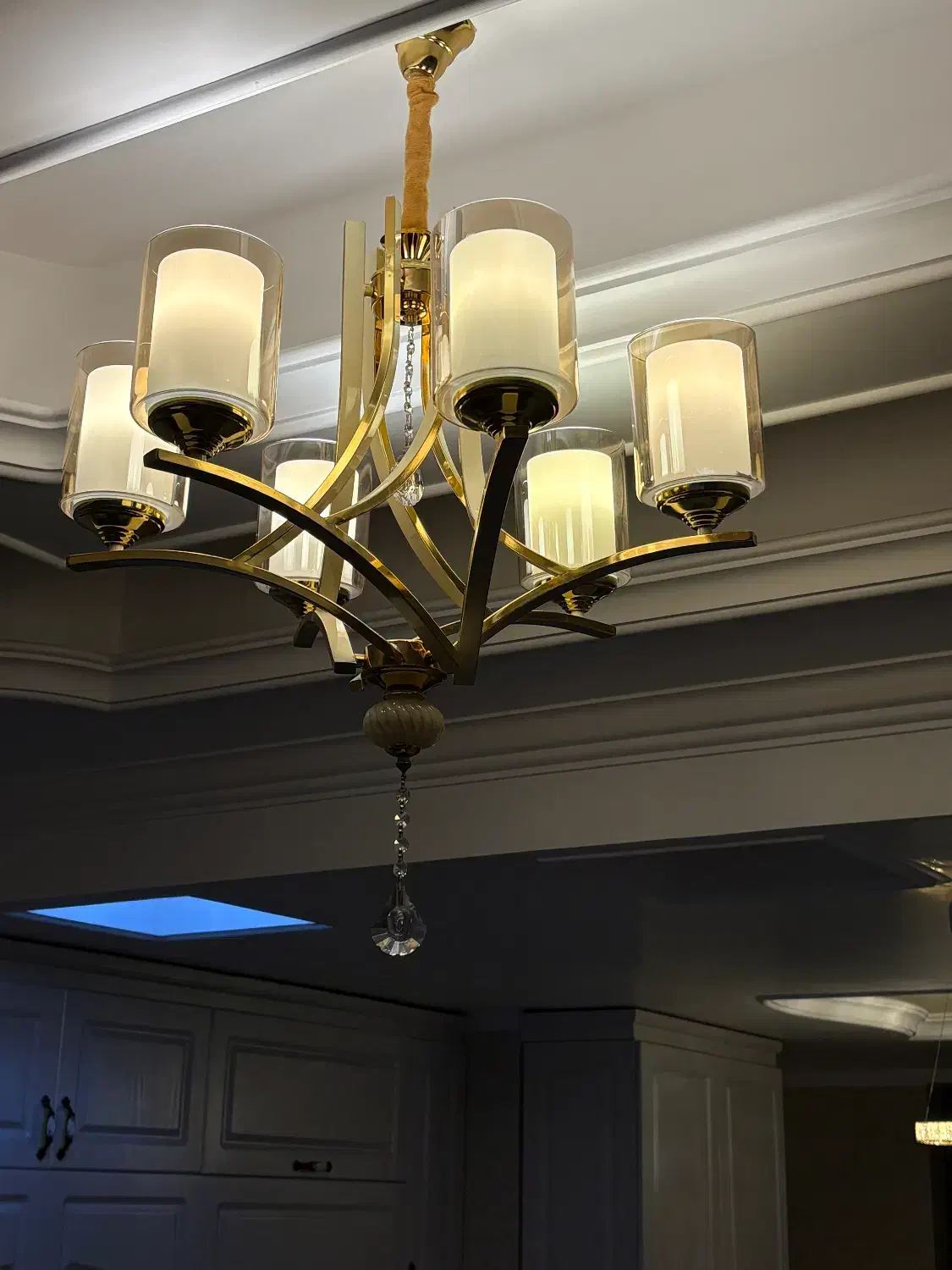 لوستر شش شعله مدرن|لوستر و چراغ آویز|قم, سعادتی|دیوار