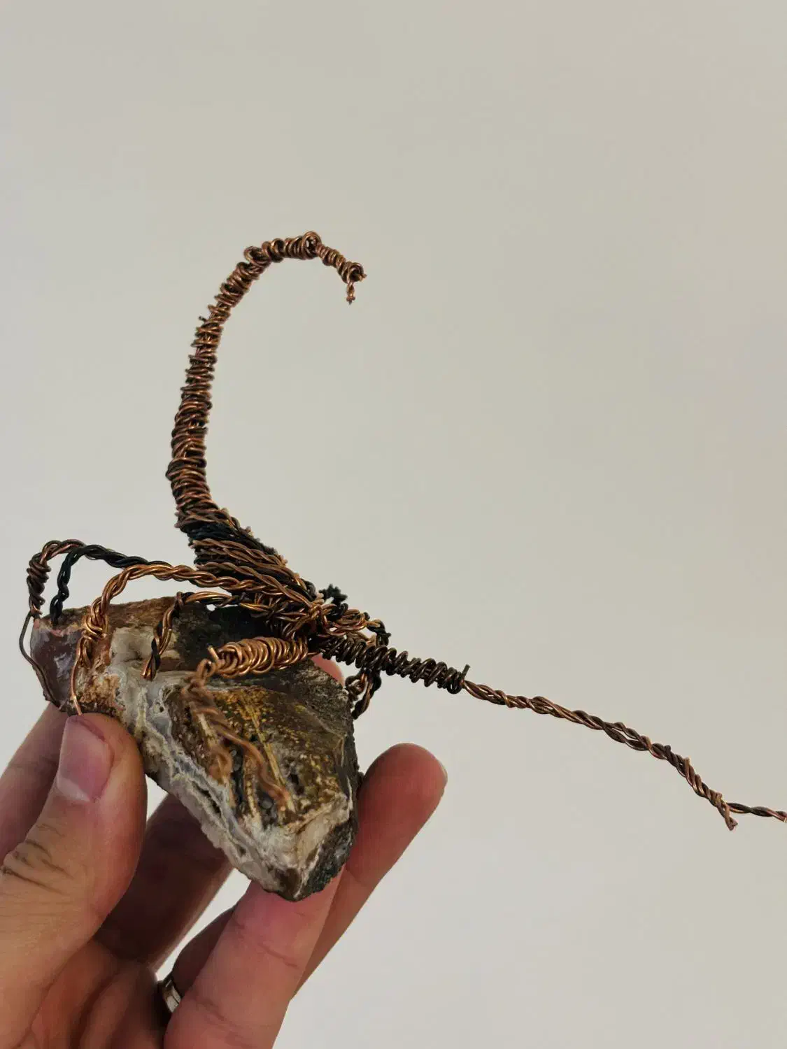 (مجسمه سیمی عقرب و سنگ ژئود کلکسیونی )|مجسمه، تندیس، ماکت|محمدشهر, ولدآباد|دیوار