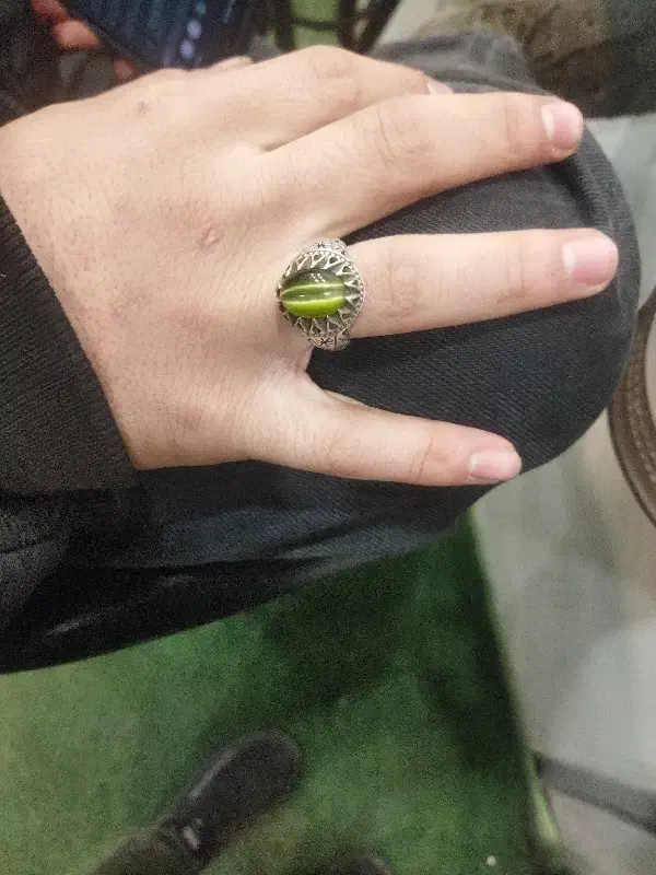 انگشتر چشم گربه رعد دار باکیفیت|جواهرات|بومهن, |دیوار