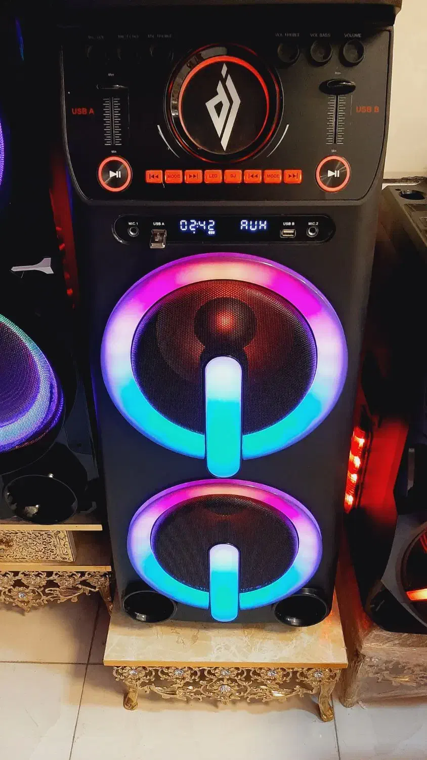 باند اسپیکر شارژی برقی دیمکس djدار غول آخر سوگلی|سیستم صوتی خانگی|زنجان, |دیوار