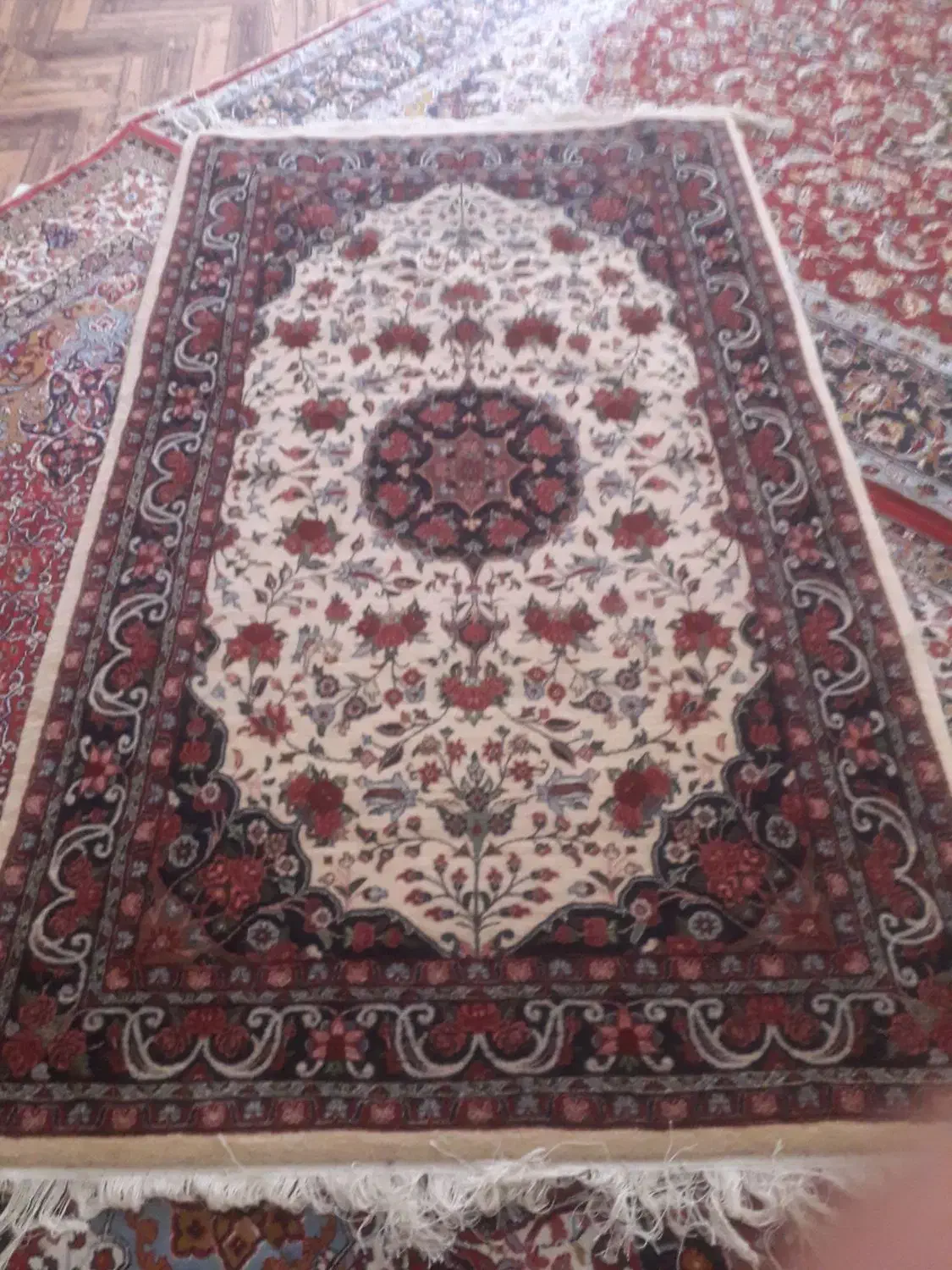 قالی بیجار|فرش|نهاوند, |دیوار
